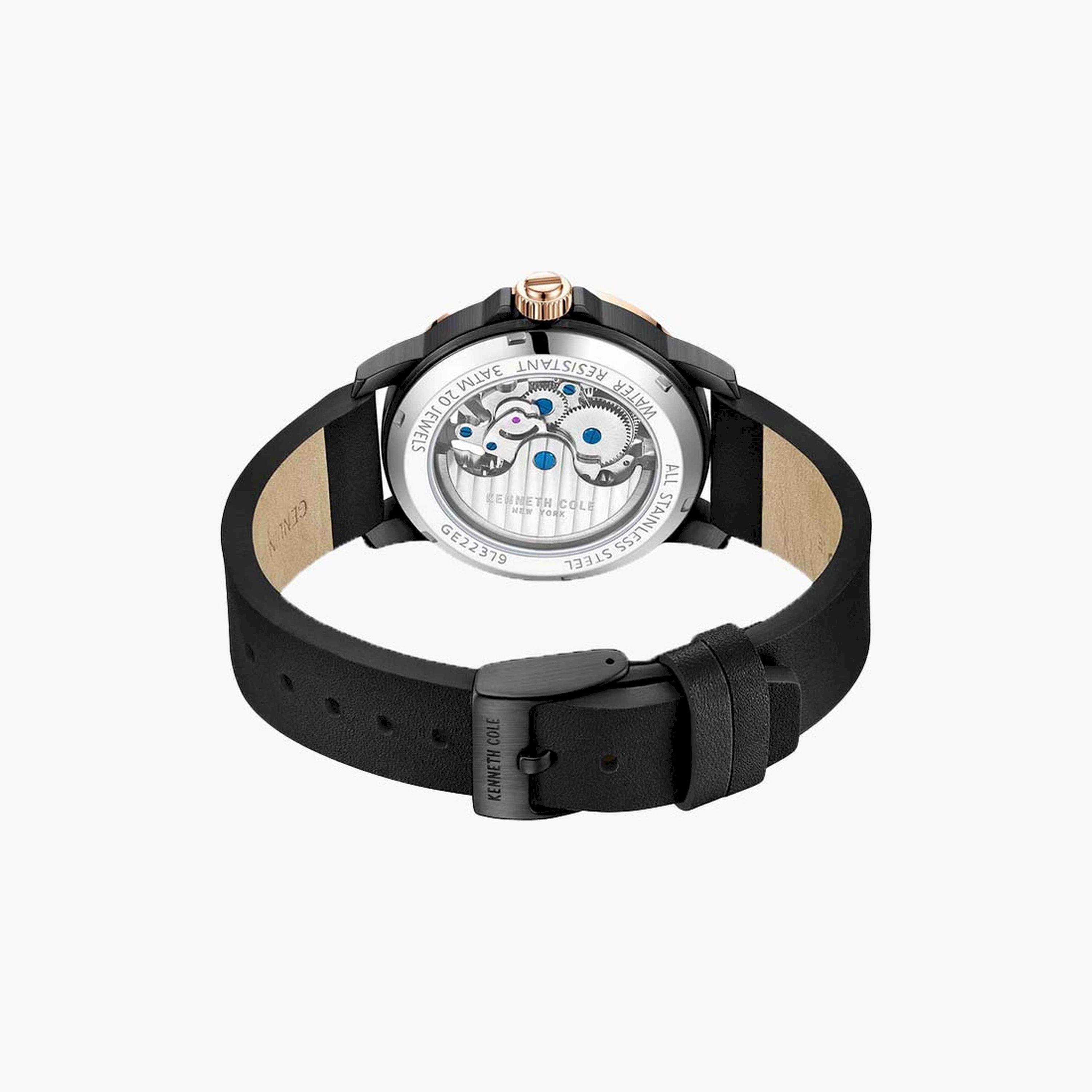 كينيث كول- ساعة  أتوماتيكية للرجال  سوار جلدي   44 مم  لون أسود   | KCWGE2237901-men-watchesandjewellery-watches-image-3
