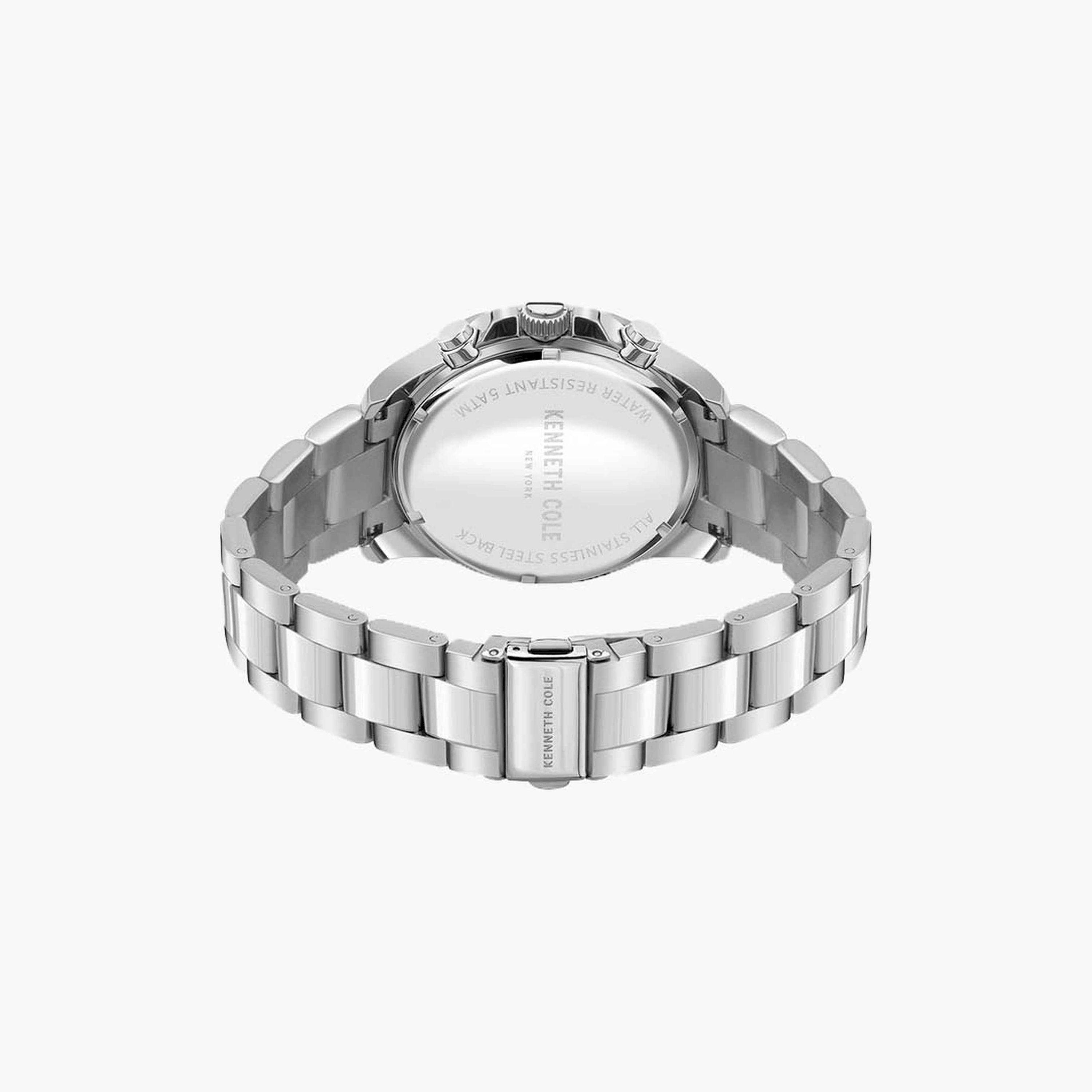 كينيث كول- ساعة  كرونوغراف  للرجال  سوار ستانلس ستيل   43 مم  لون فضي | KCWGI2105004-men-watchesandjewellery-watches-image-3