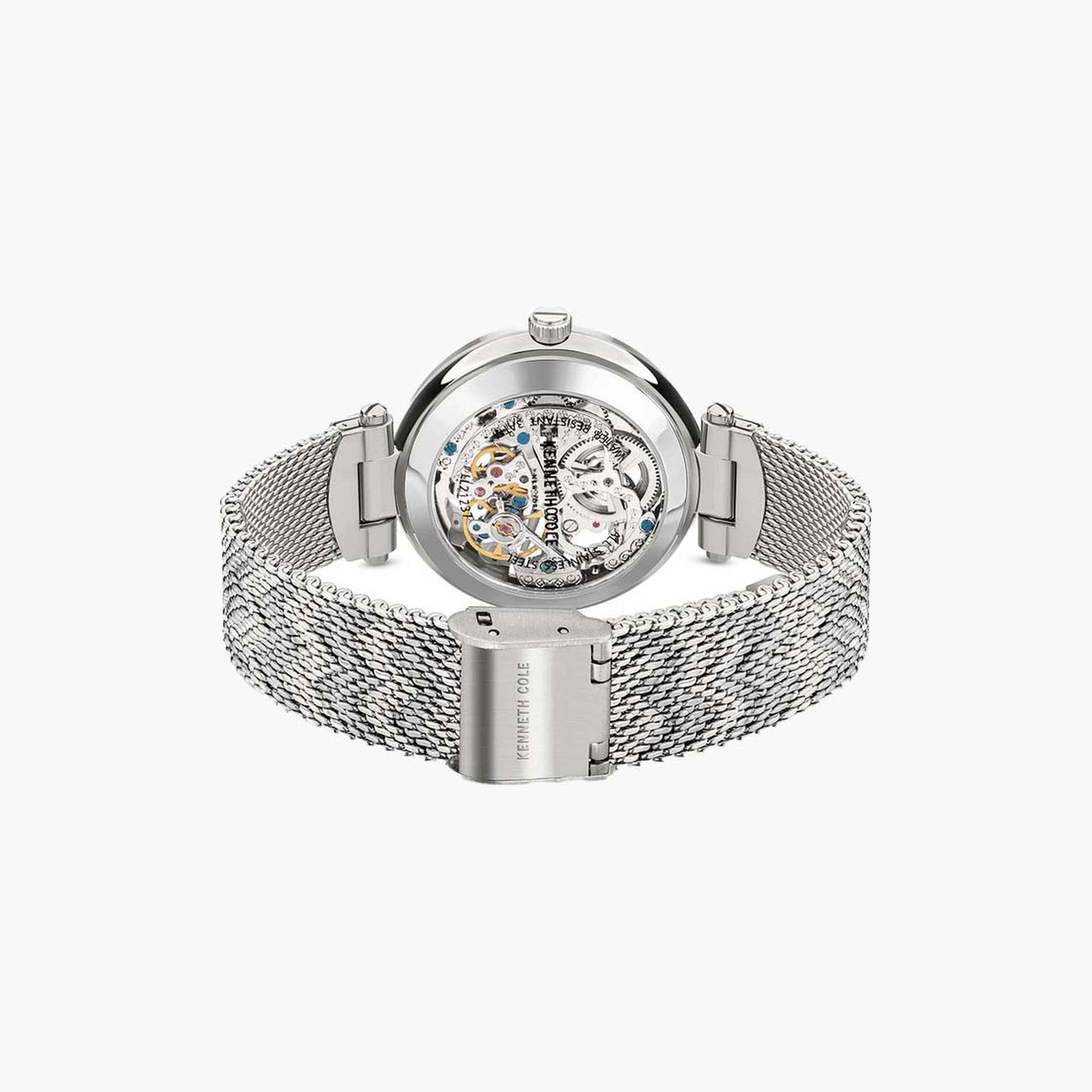 كينيث كول- ساعة  أتوماتيكية للنساء  سوار ستانلس ستيل   34 مم  لون فضي | KCWLL2123701-women-watchesandjewellery-watches-image-3