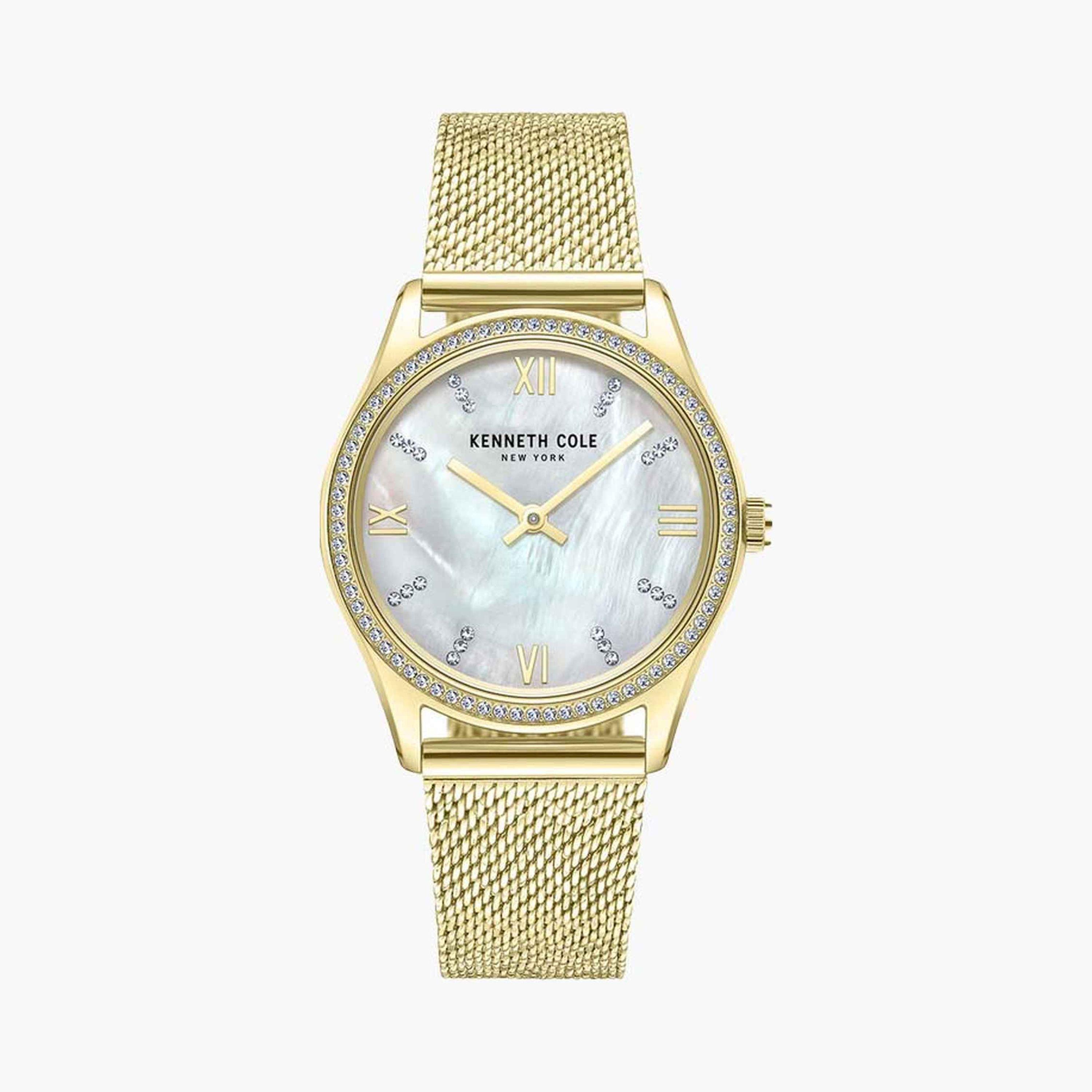 Kenneth Cole Women's 34 MM Gold Analog Stainless Steel Watch | KCWLG0048303-women-watchesandjewellery-watches-image-1