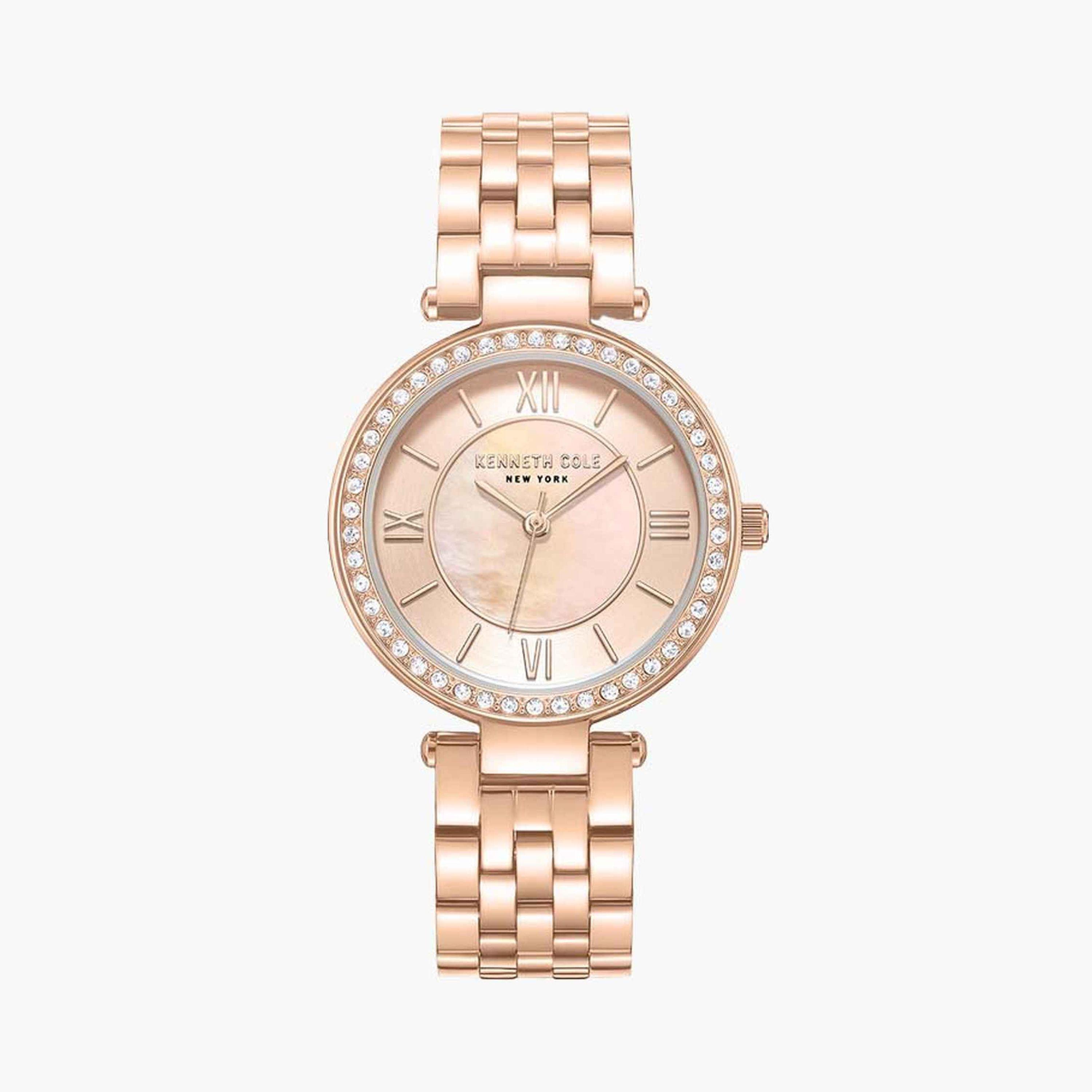 Kenneth Cole Women's 32 MM Rose Gold Analog Stainless Steel Watch | KCWLG0062204-women-watchesandjewellery-watches-image-1