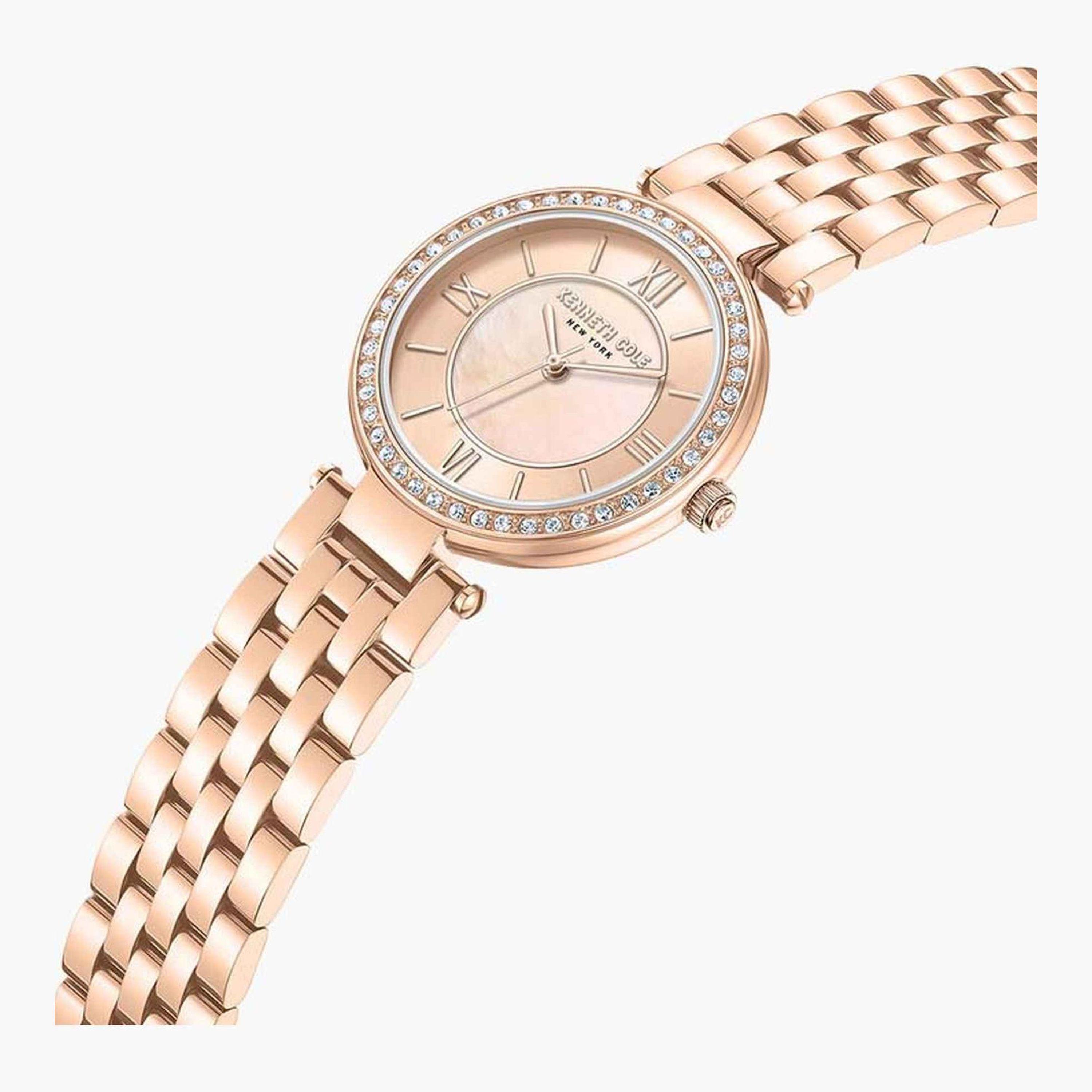 Kenneth Cole Women's 32 MM Rose Gold Analog Stainless Steel Watch | KCWLG0062204-women-watchesandjewellery-watches-image-2