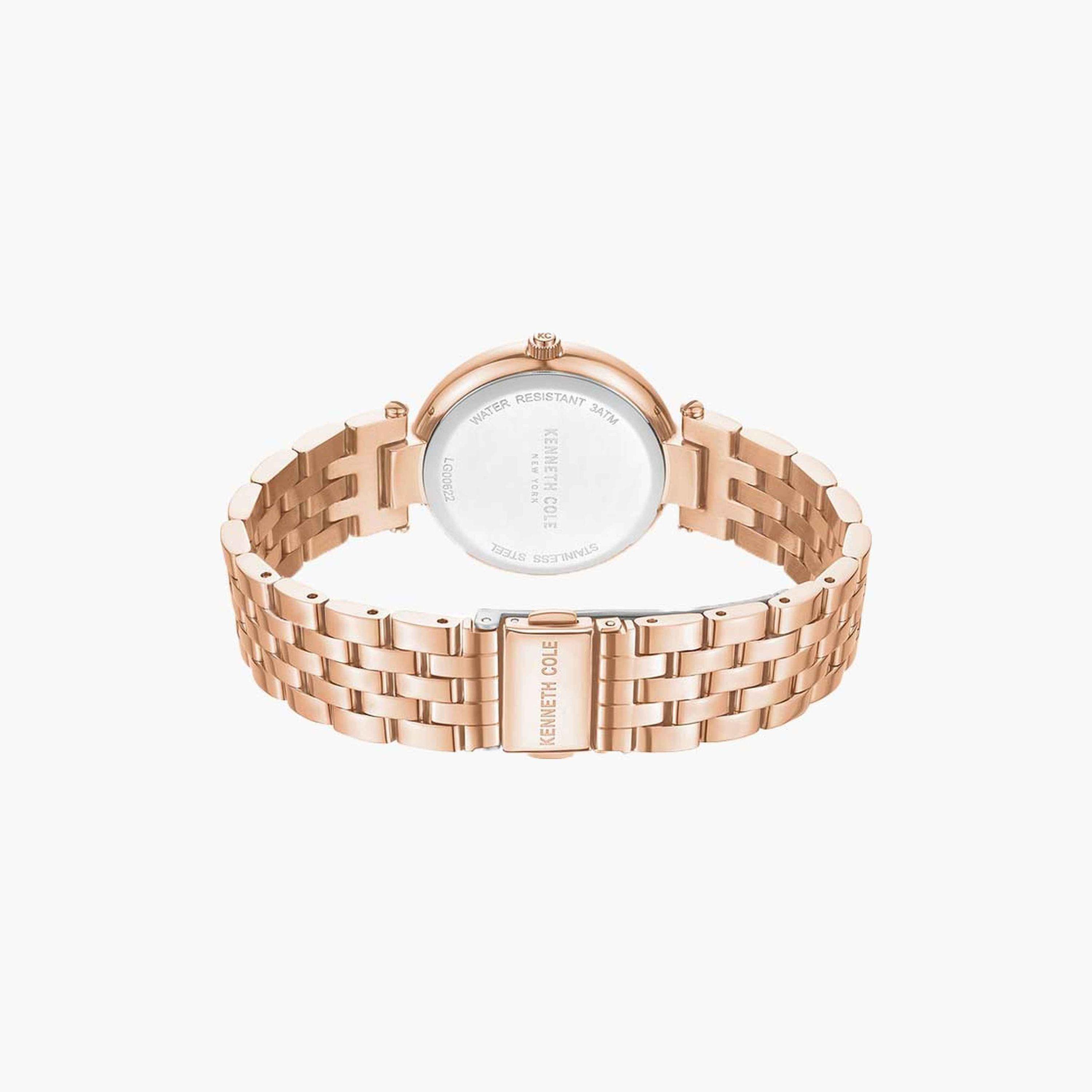 Kenneth Cole Women's 32 MM Rose Gold Analog Stainless Steel Watch | KCWLG0062204-women-watchesandjewellery-watches-image-3
