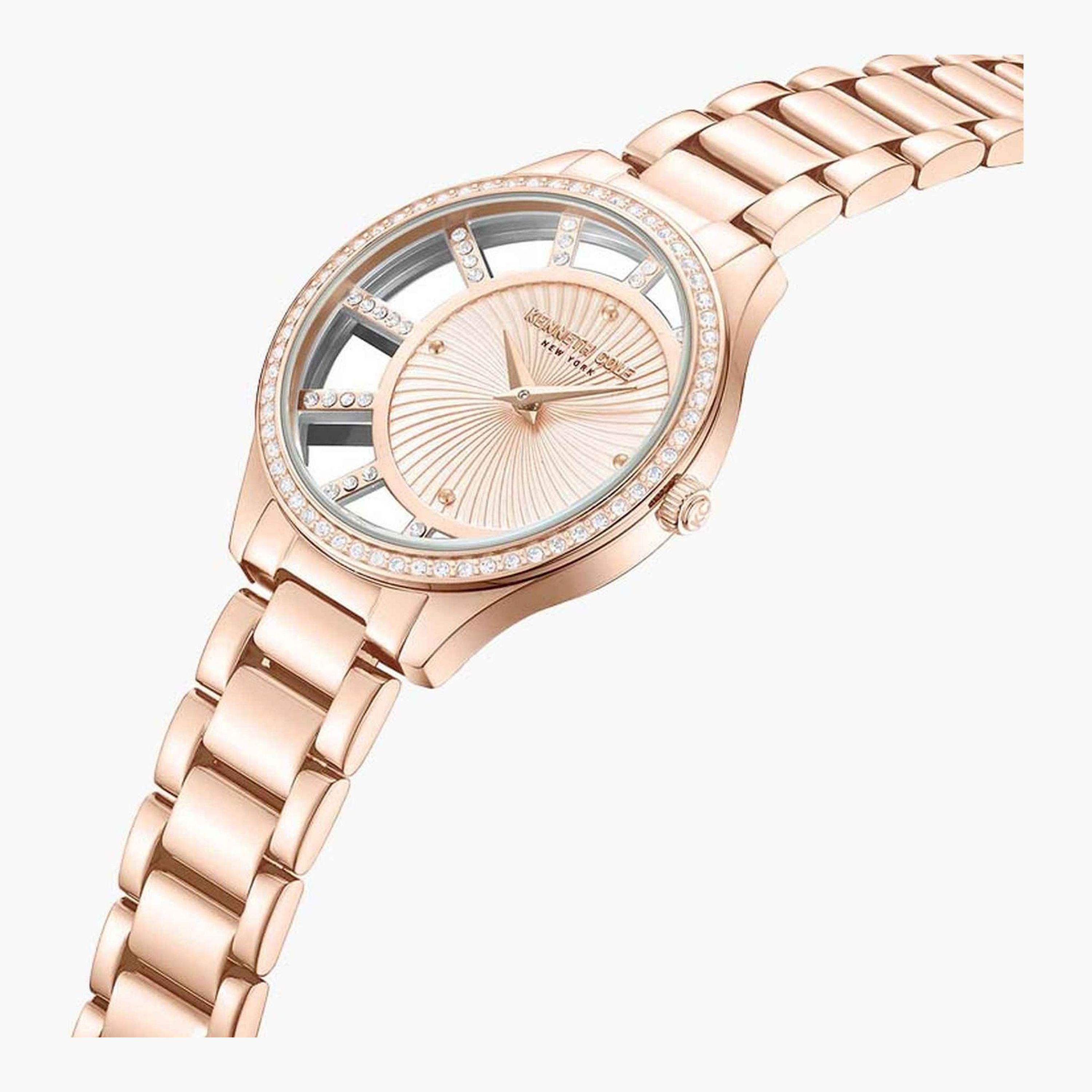 Kenneth Cole Women's 36 MM Rose Gold Analog Stainless Steel Watch | KCWLG0061605-women-watchesandjewellery-watches-image-2
