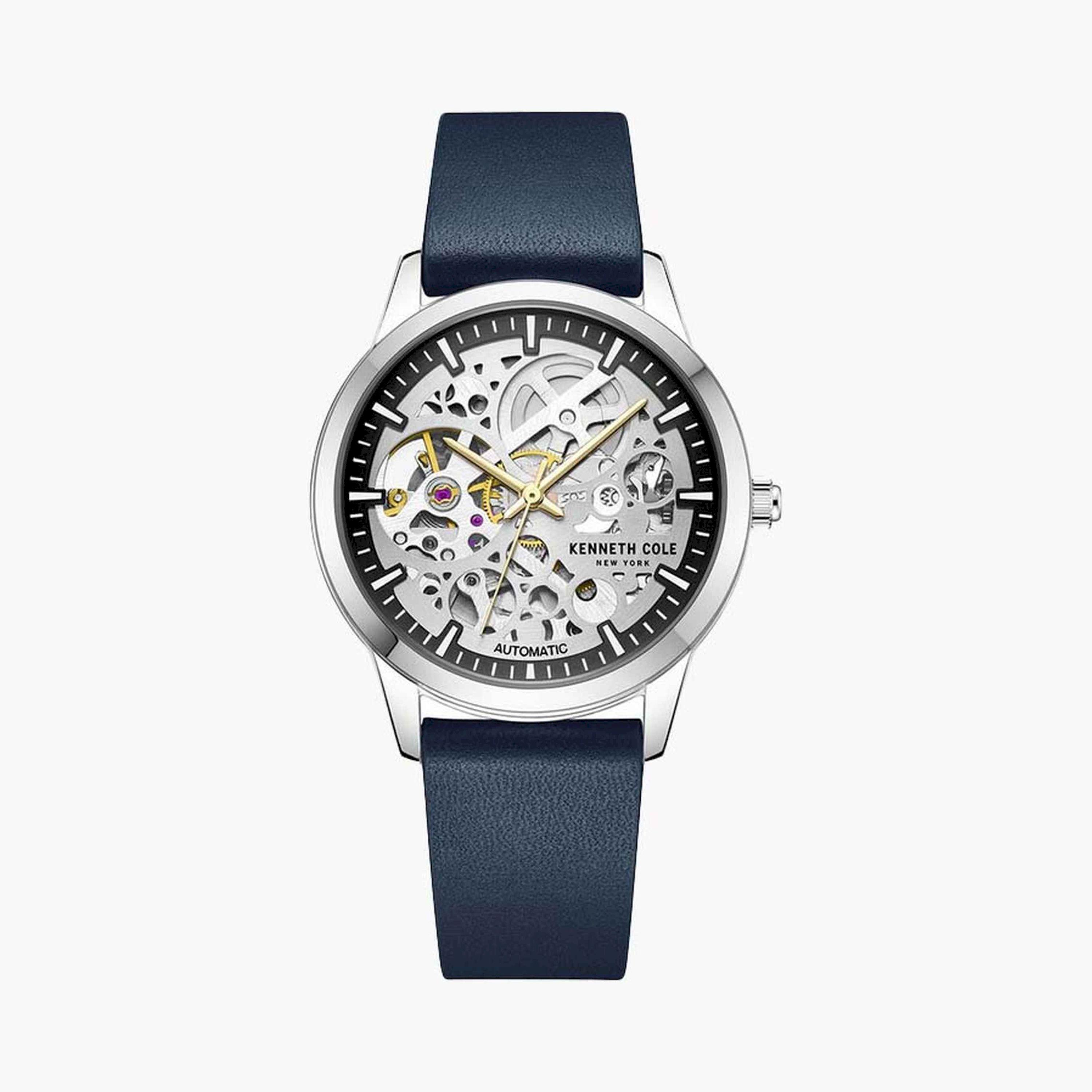 كينيث كول- ساعة  أتوماتيكية للنساء  سوار جلدي   36 مم  لون أزرق   | KCWLE2219201-women-watchesandjewellery-watches-image-1