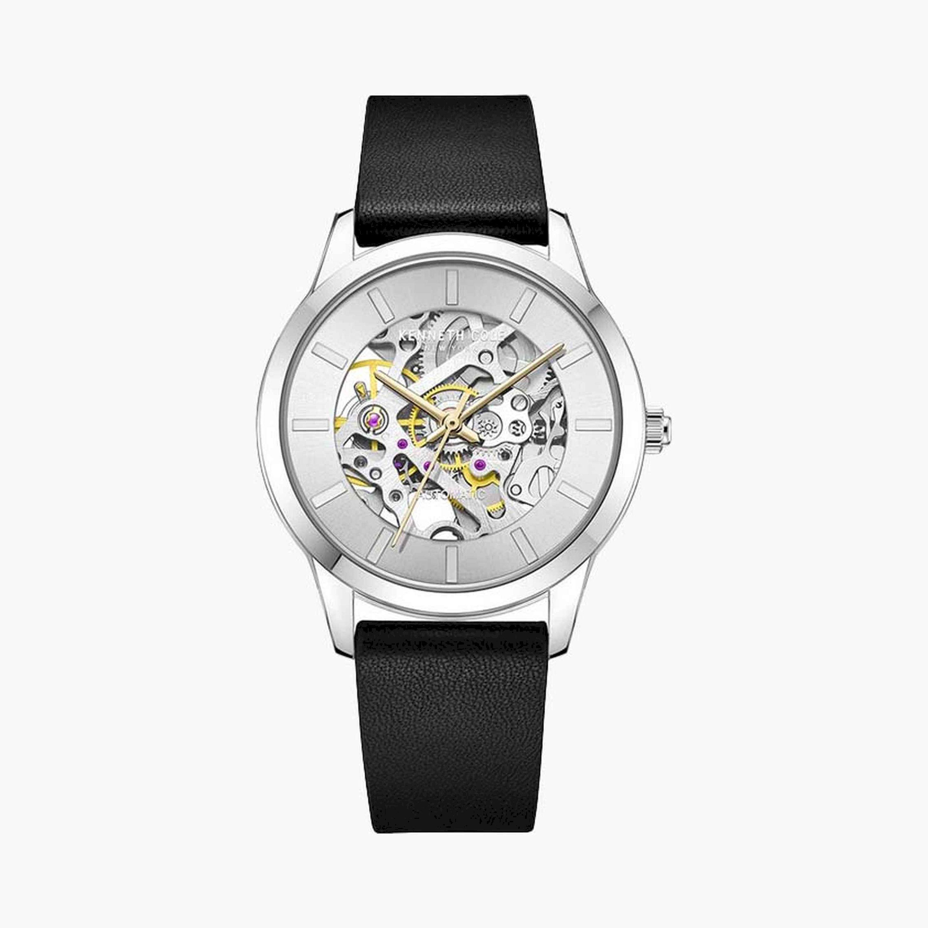 كينيث كول- ساعة  أتوماتيكية للنساء  سوار جلدي   36 مم  لون أسود   | KCWLE2222501-women-watchesandjewellery-watches-image-1