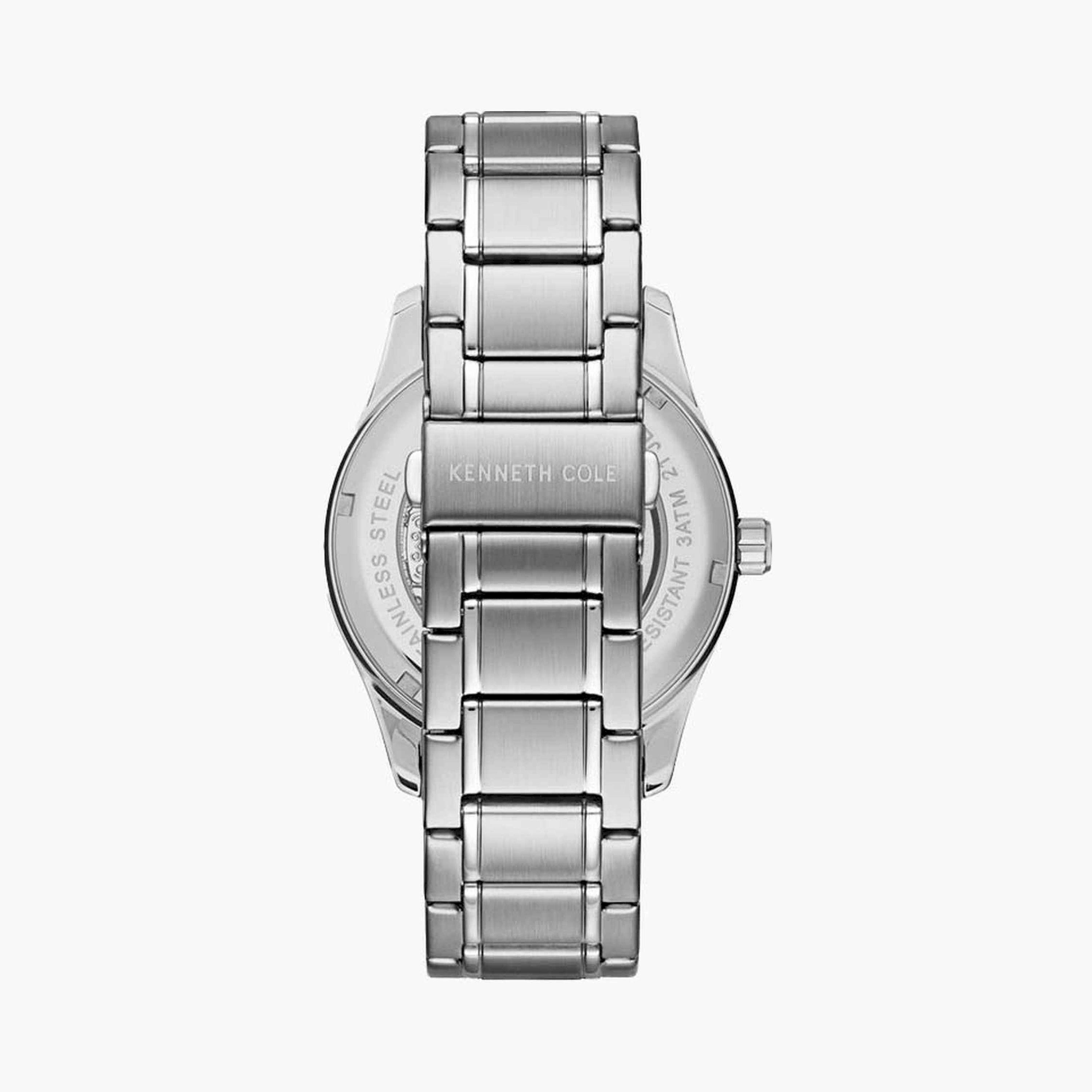 كينيث كول- ساعة  أتوماتيكية للرجال  سوار ستانلس ستيل   43 مم  لون فضي | K KC10027200-men-watchesandjewellery-watches-image-3