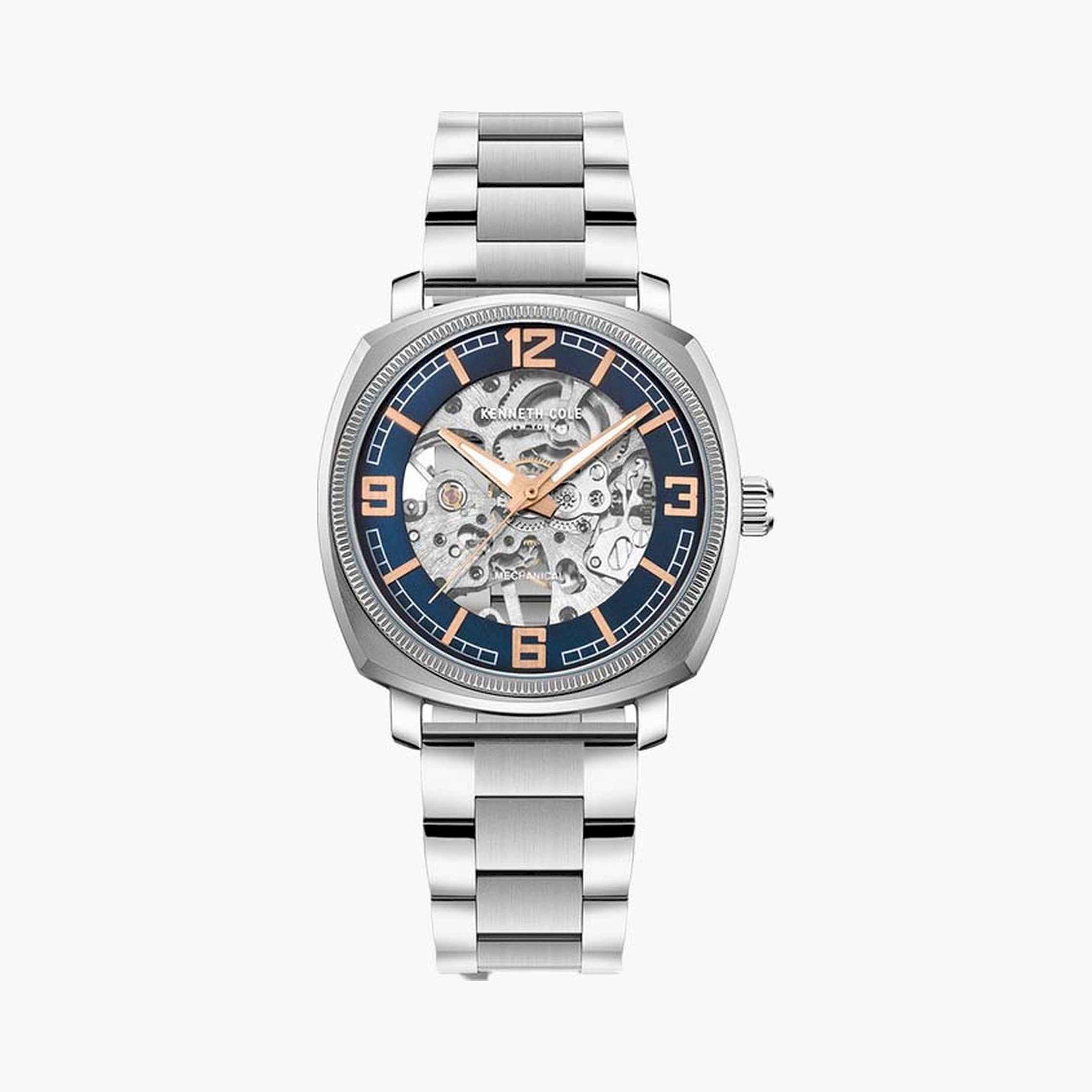 كينيث كول- ساعة  تناظرية  للرجال  سوار ستانلس ستيل   39 مم  لون فضي | KCWGL0020707-men-watchesandjewellery-watches-image-1