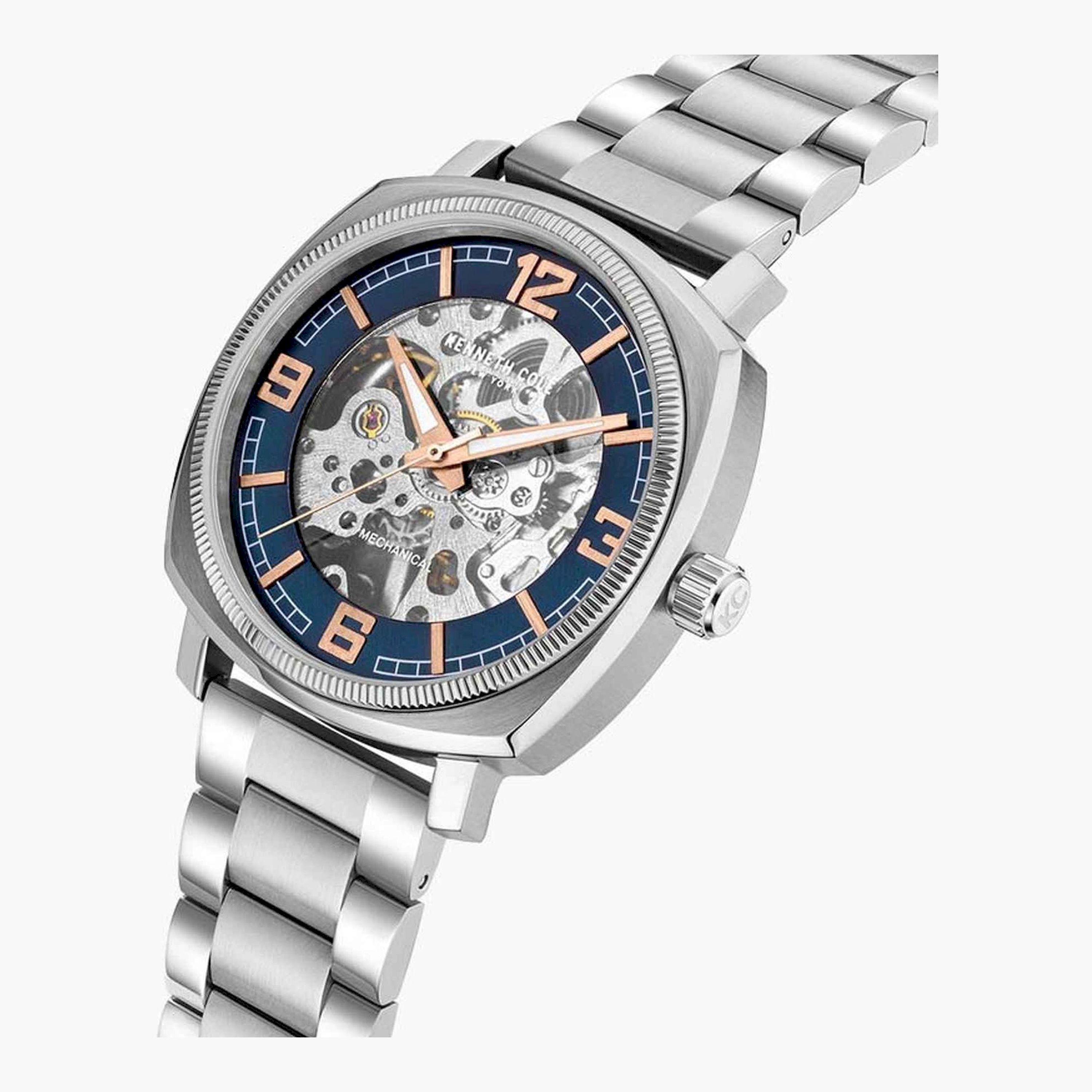 كينيث كول- ساعة  تناظرية  للرجال  سوار ستانلس ستيل   39 مم  لون فضي | KCWGL0020707-men-watchesandjewellery-watches-image-2