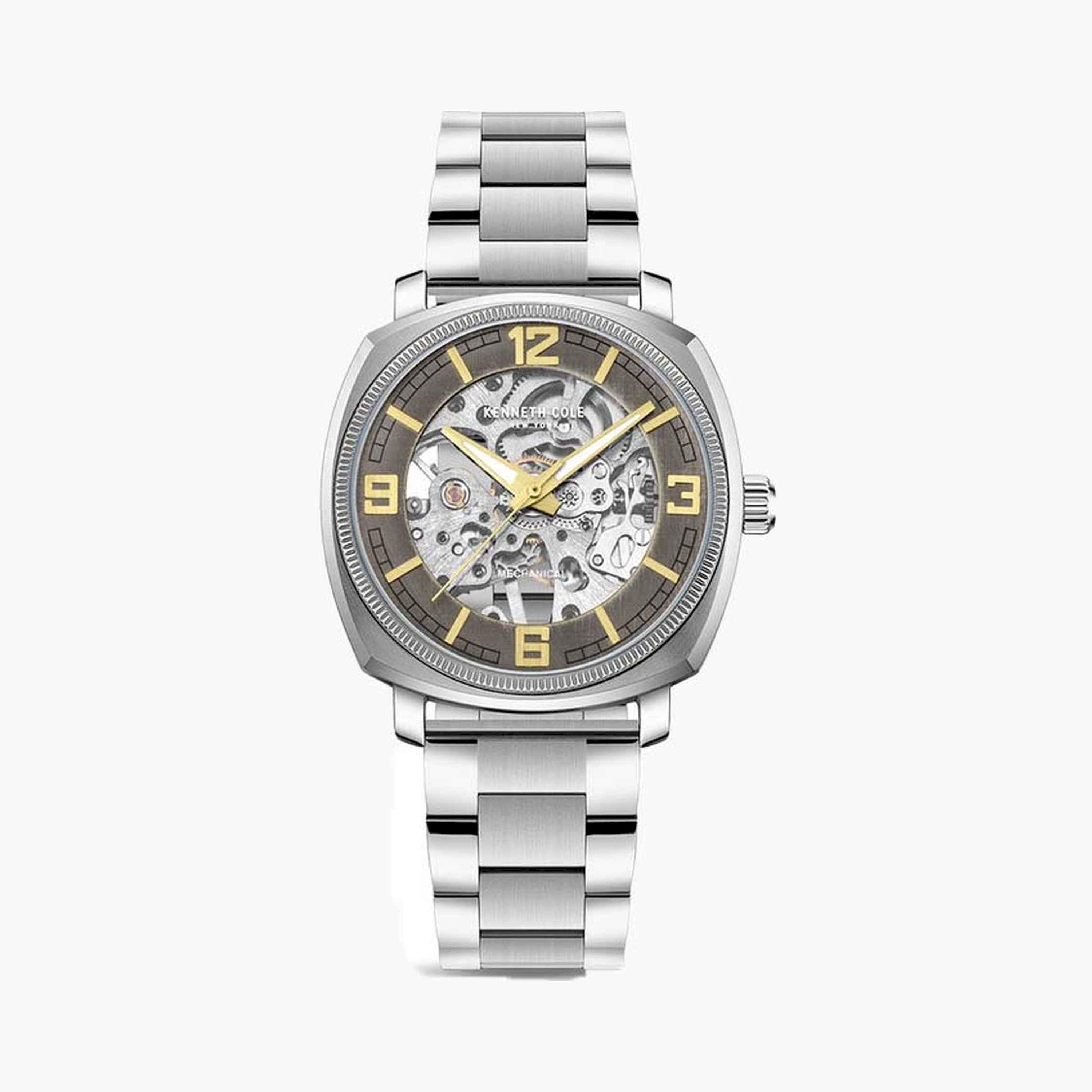 كينيث كول- ساعة  أتوماتيكية للرجال  سوار ستانلس ستيل   39 مم  لون فضي | KCWGL0020708-men-watchesandjewellery-watches-image-1
