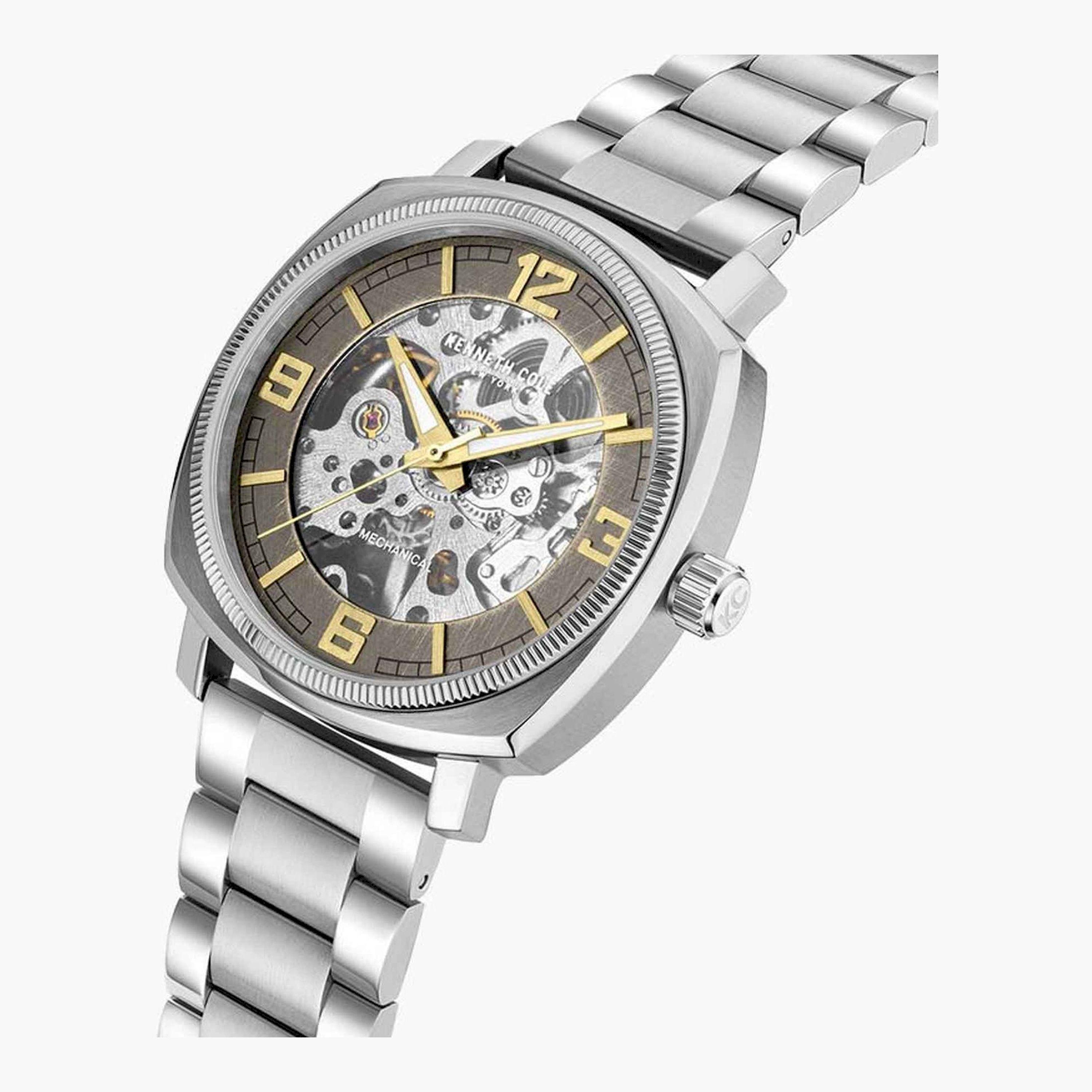 كينيث كول- ساعة  أتوماتيكية للرجال  سوار ستانلس ستيل   39 مم  لون فضي | KCWGL0020708-men-watchesandjewellery-watches-image-2