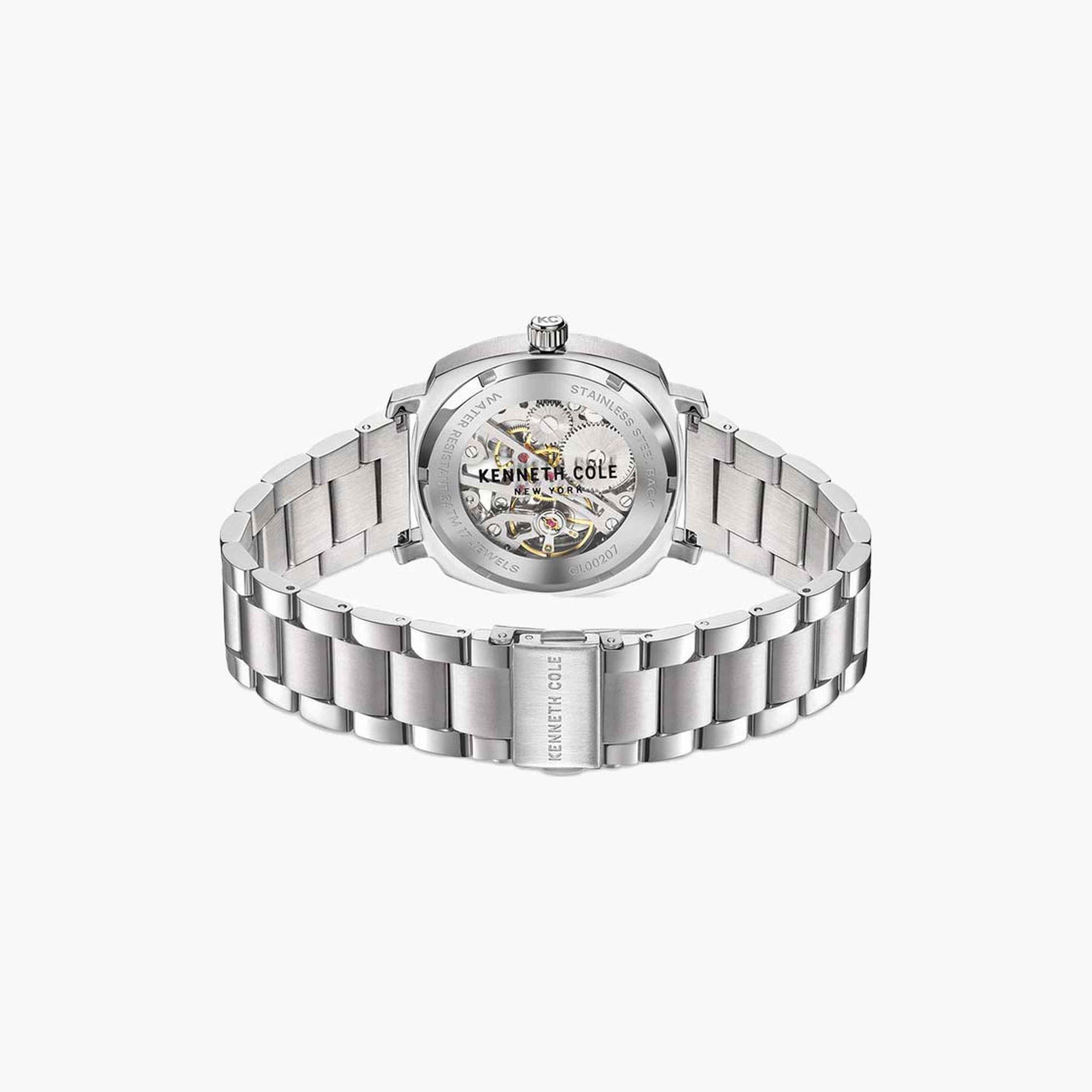 كينيث كول- ساعة  أتوماتيكية للرجال  سوار ستانلس ستيل   39 مم  لون فضي | KCWGL0020708-men-watchesandjewellery-watches-image-3