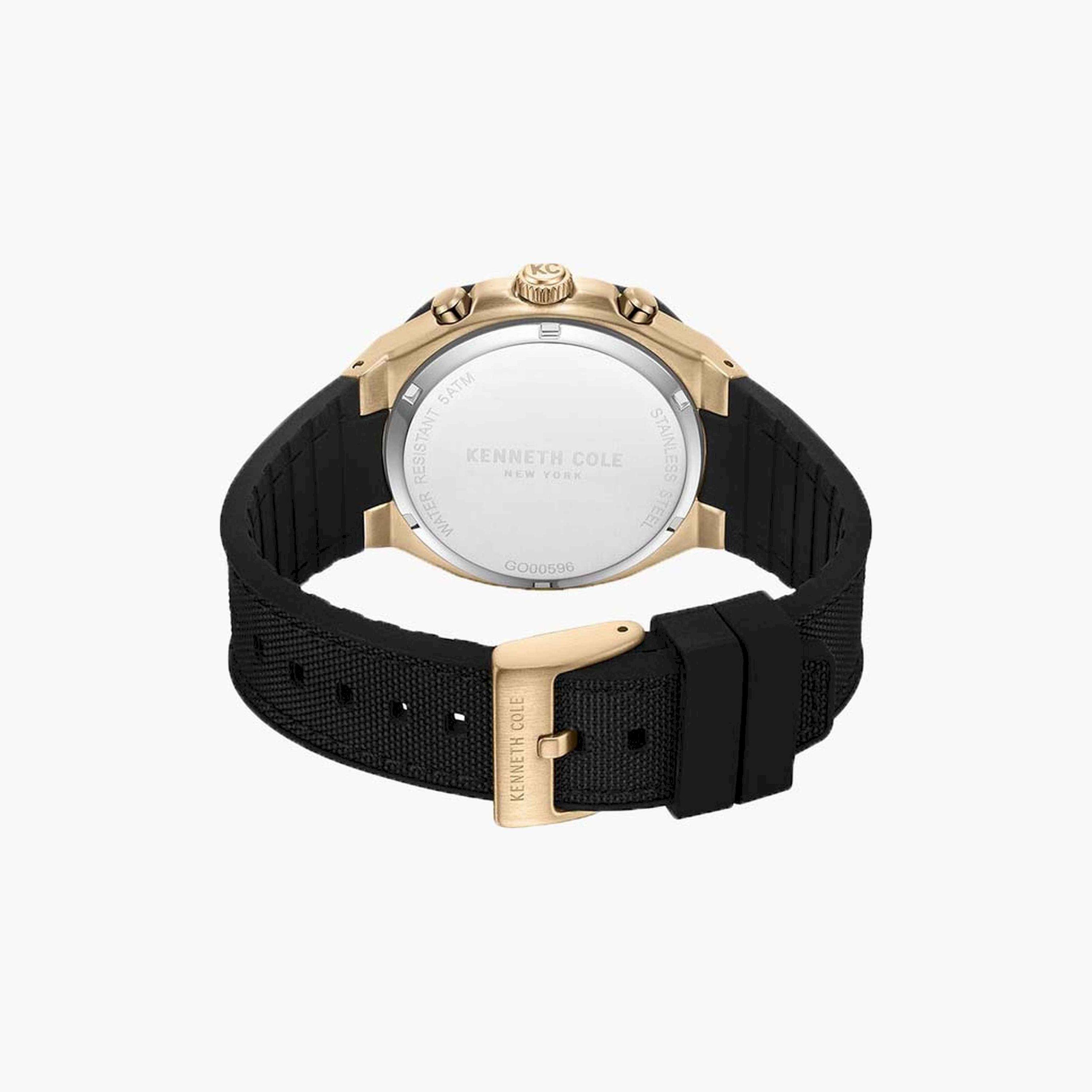 كينيث كول- ساعة  كرونوغراف  للرجال  سوار سيليكون   44 مم  لون أسود   | KCWGO0059602-men-watchesandjewellery-watches-image-3