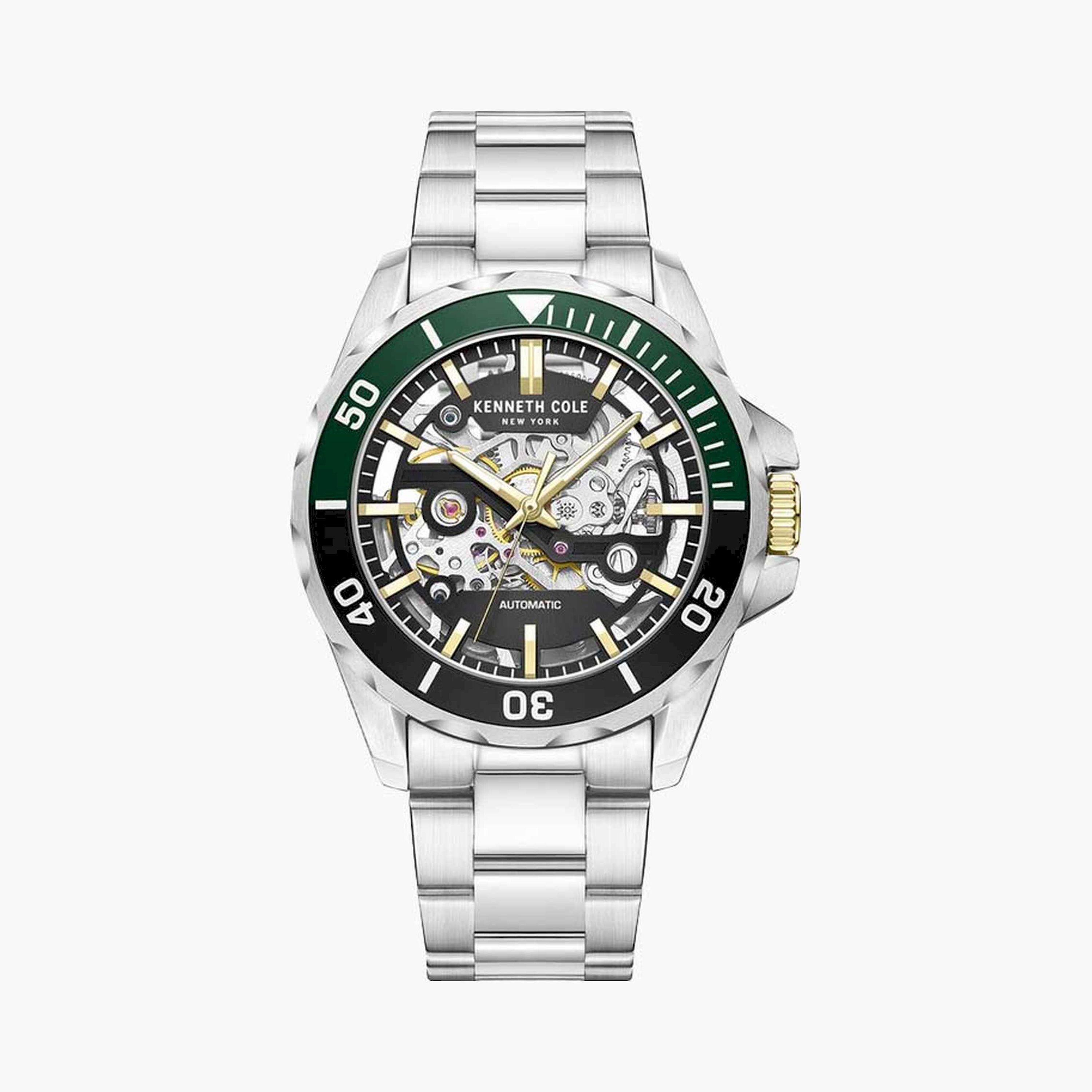Kenneth Cole Men's 40 MM Silver Automatic Stainless Steel Watch | KCWGY0046001-men-watchesandjewellery-watches-image-1
