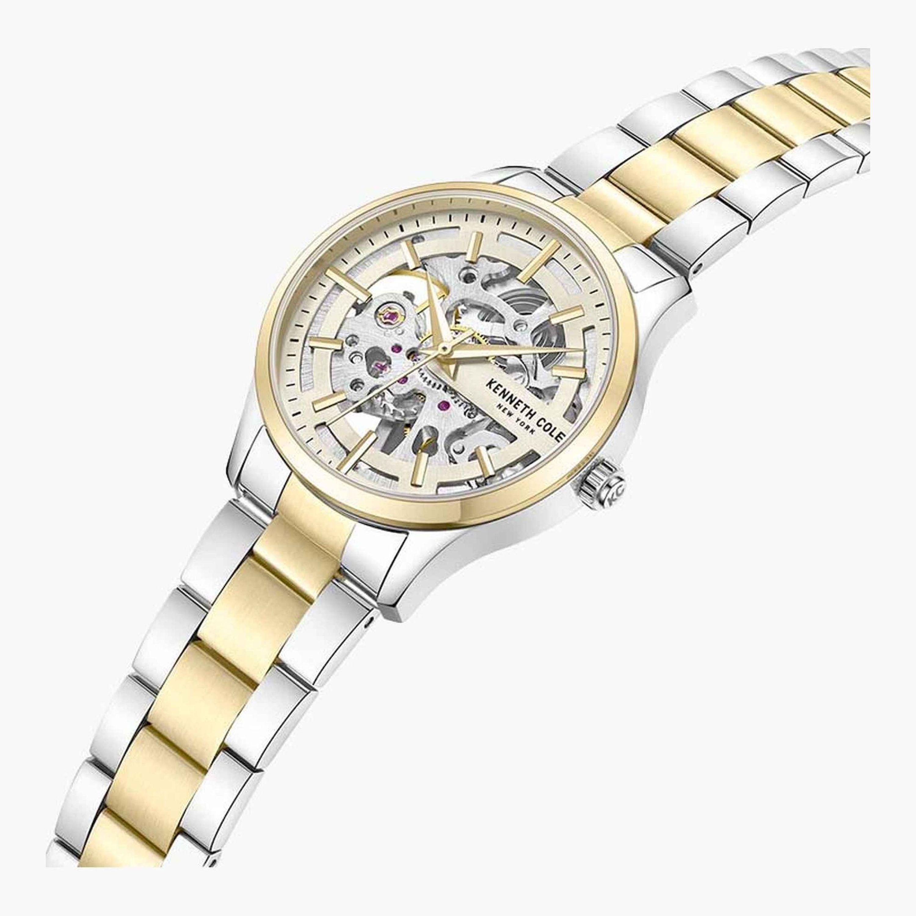 كينيث كول- ساعة  تناظرية  للنساء  سوار ستانلس ستيل   35 مم  لون فضي وذهبي | KCWLL0031505-women-watchesandjewellery-watches-image-2