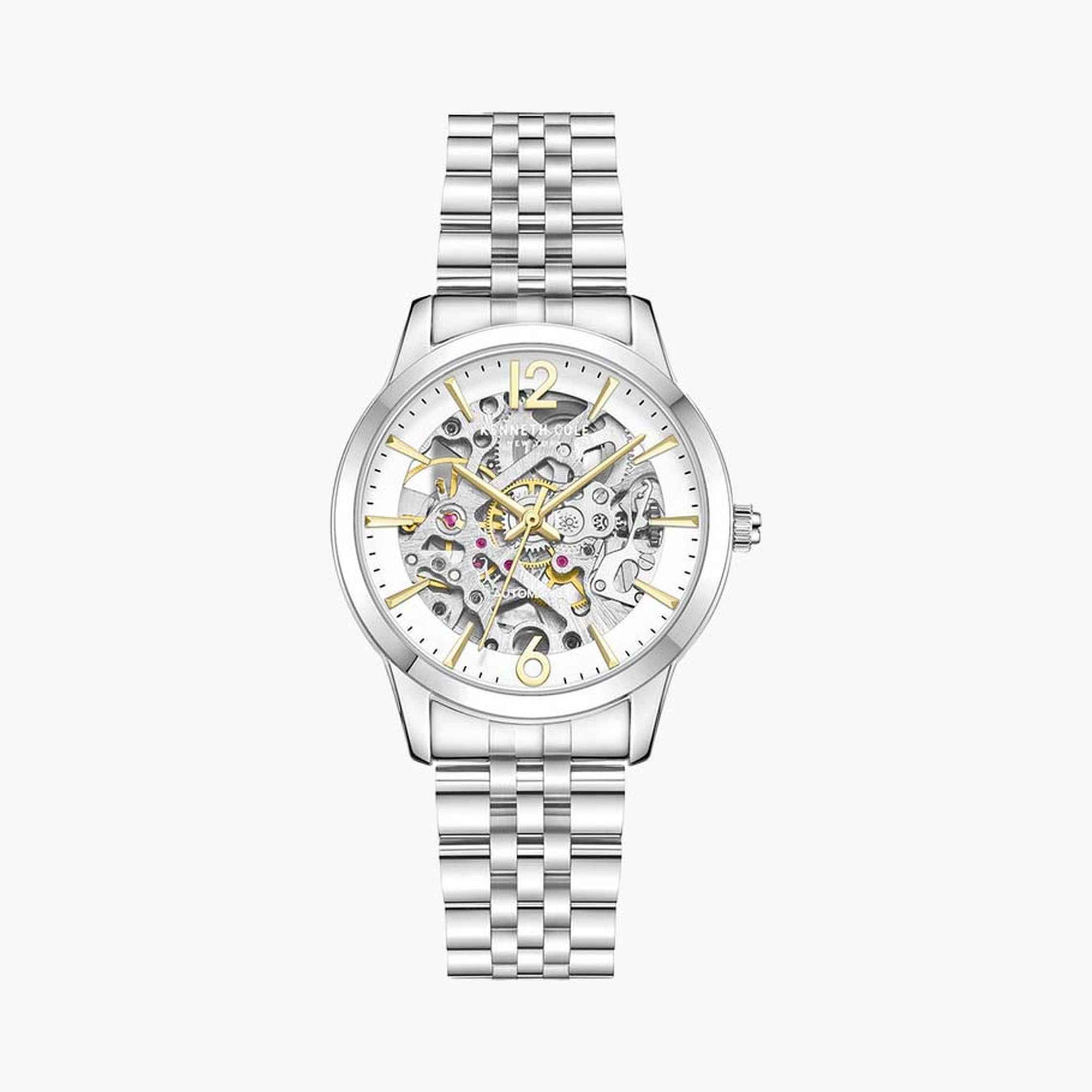 كينيث كول- ساعة  تناظرية  للنساء  سوار ستانلس ستيل   36 مم  لون فضي | KCWLL0047401-women-watchesandjewellery-watches-image-1