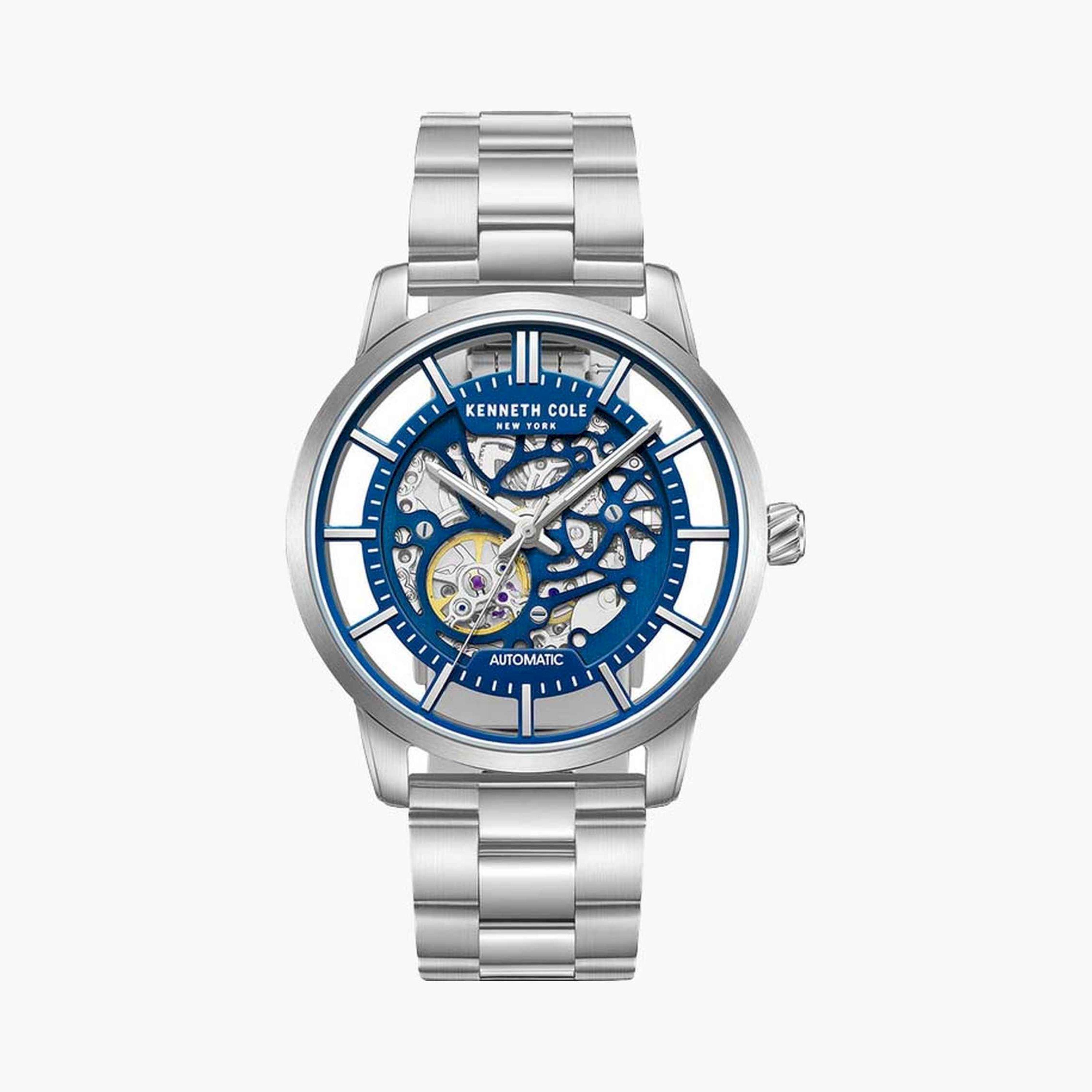 كينيث كول- ساعة  تناظرية  للرجال  سوار ستانلس ستيل   45 مم  لون فضي | KCWGY0064302-men-watchesandjewellery-watches-image-1