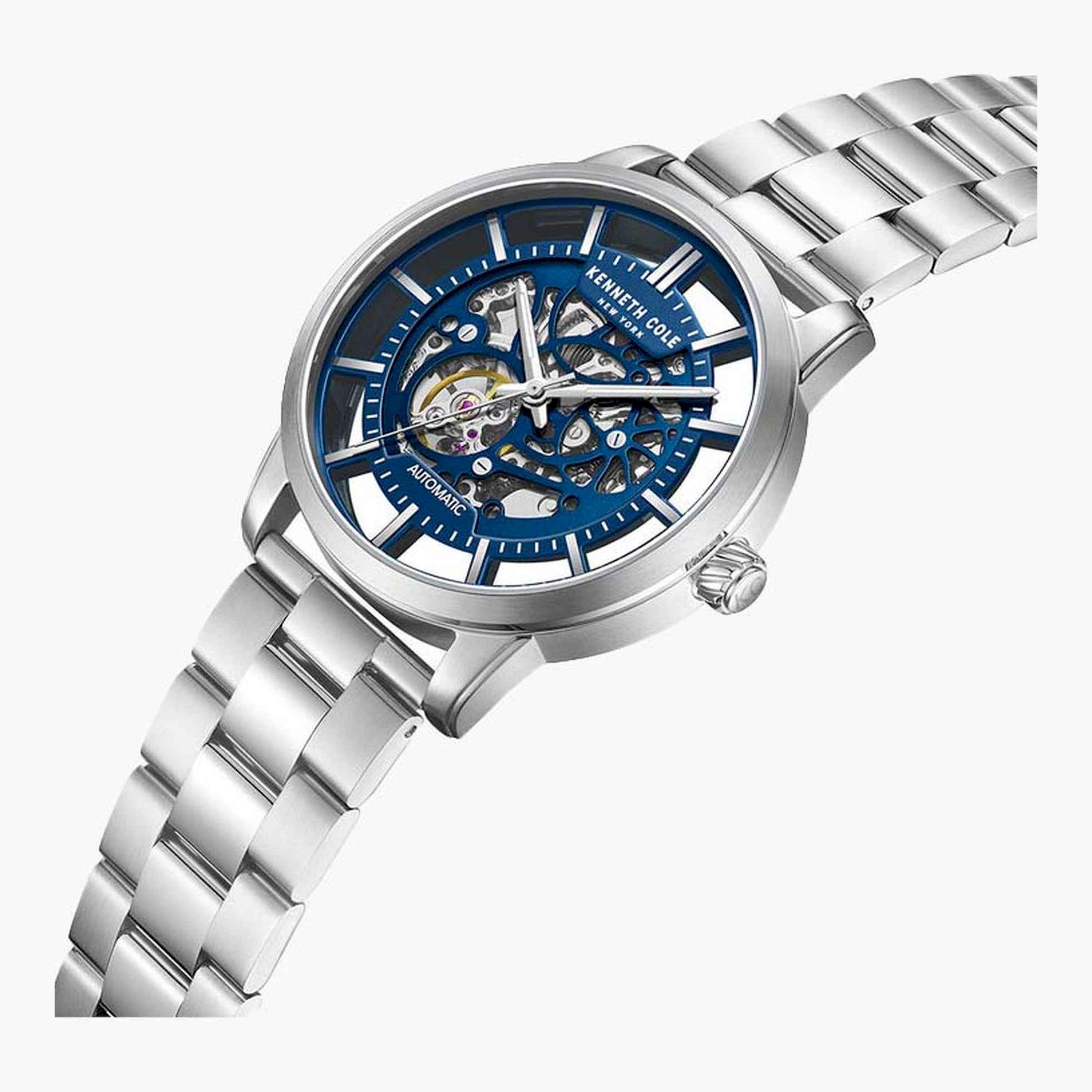 كينيث كول- ساعة  تناظرية  للرجال  سوار ستانلس ستيل   45 مم  لون فضي | KCWGY0064302-men-watchesandjewellery-watches-image-2
