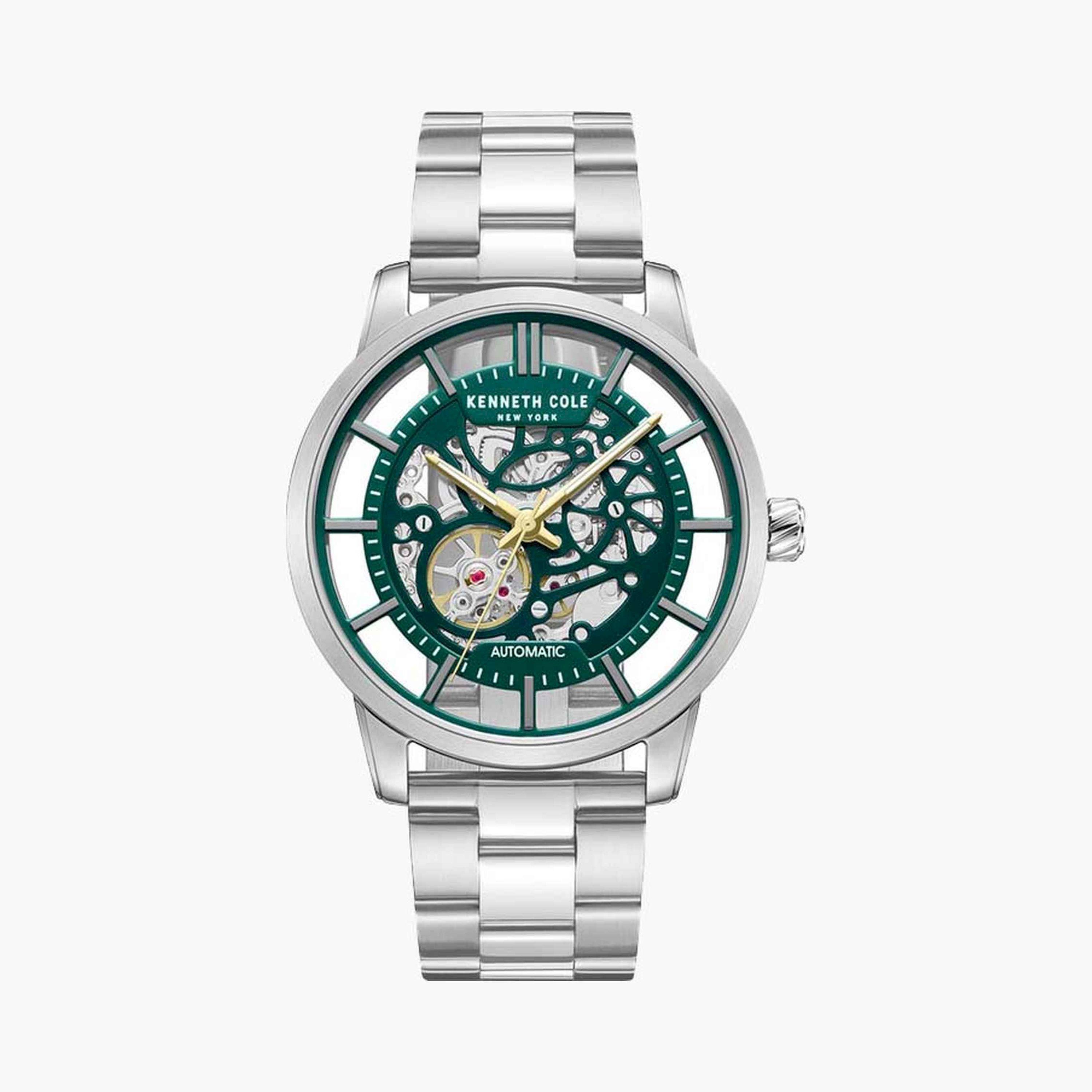 كينيث كول- ساعة  تناظرية  للرجال  سوار ستانلس ستيل   45 مم  لون فضي | KCWGY0064305-men-watchesandjewellery-watches-image-1