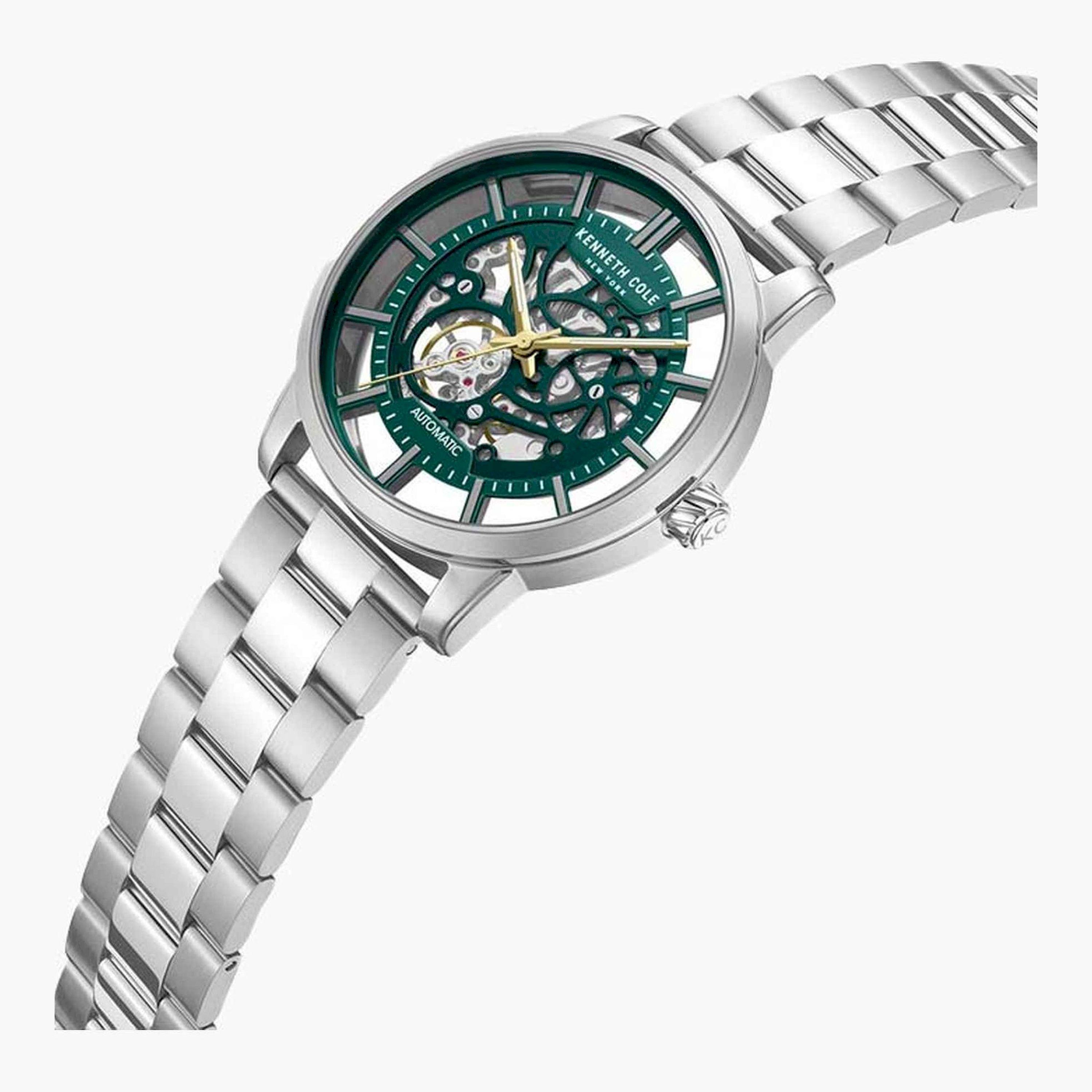 كينيث كول- ساعة  تناظرية  للرجال  سوار ستانلس ستيل   45 مم  لون فضي | KCWGY0064305-men-watchesandjewellery-watches-image-2