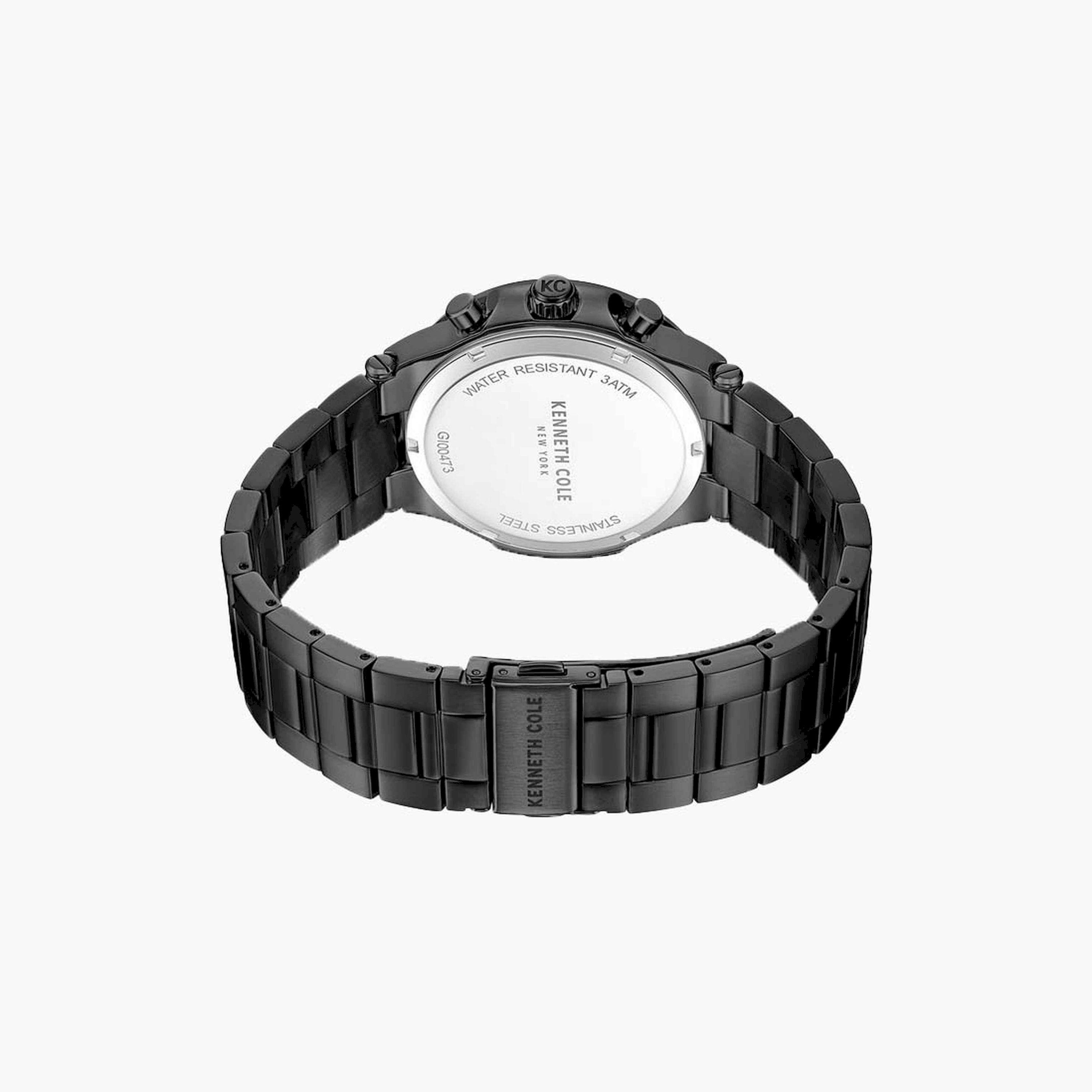 كينيث كول- ساعة  كرونوغراف  للرجال  سوار ستانلس ستيل   46 مم  لون أسود | KCWGI0047303-men-watchesandjewellery-watches-image-3