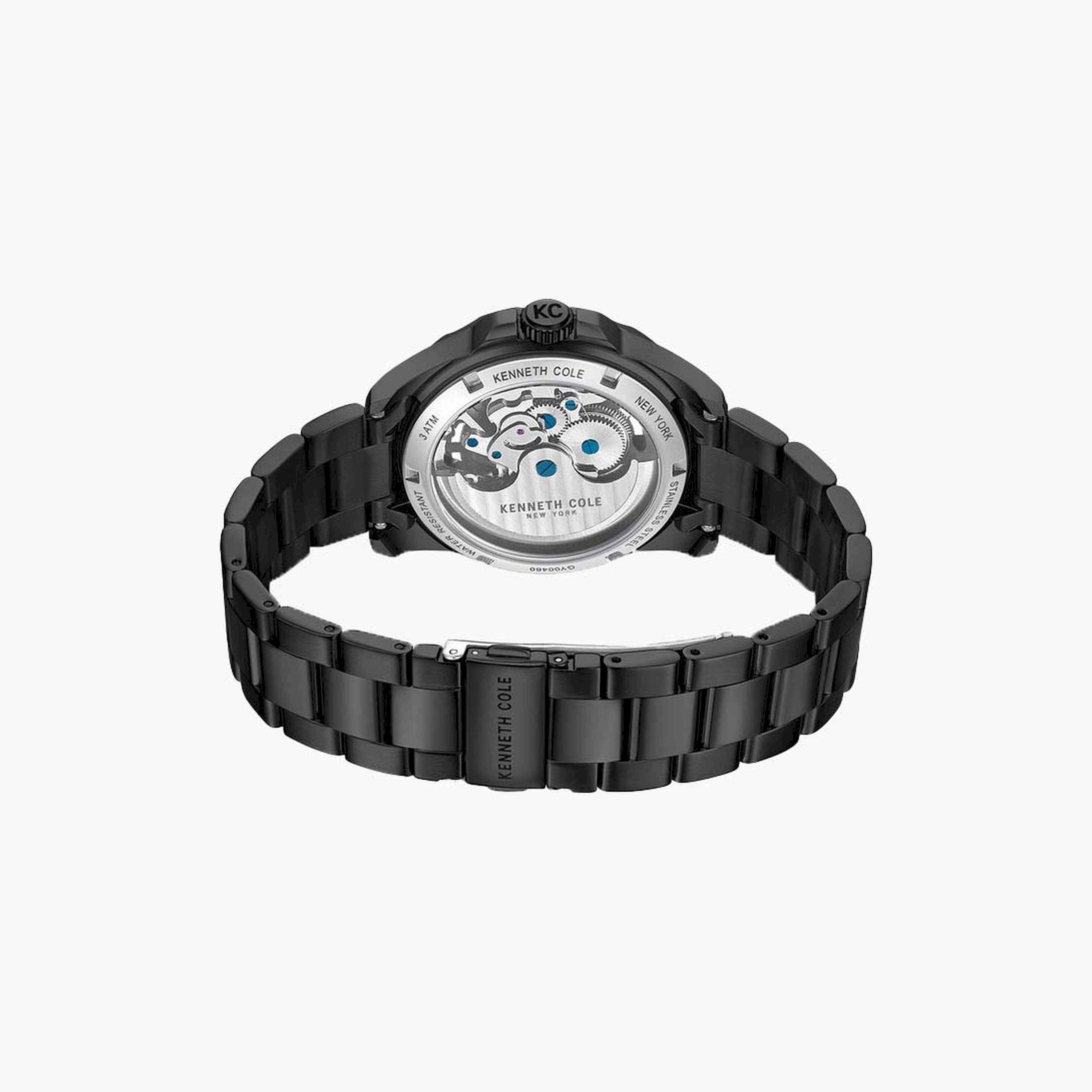 كينيث كول- ساعة  أتوماتيكية للرجال  سوار ستانلس ستيل   43 مم  لون أسود | KCWGY0046002-men-watchesandjewellery-watches-image-3