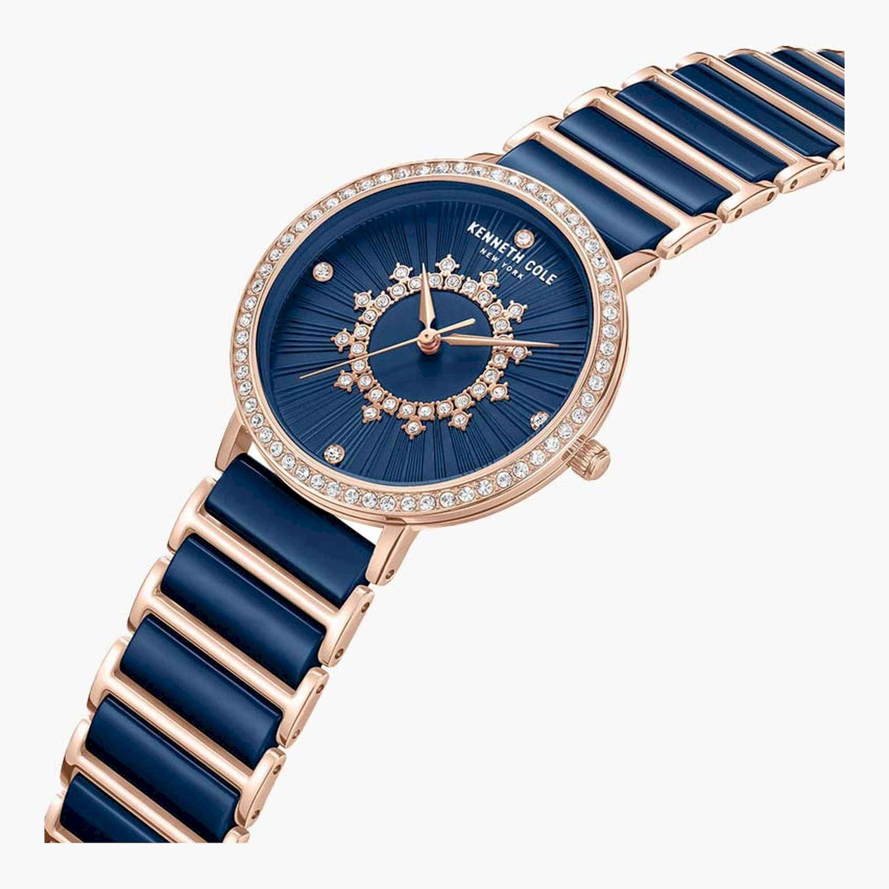 كينيث كول- ساعة  تناظرية  للنساء  سوار ستانلس ستيل   36 مم  لون أزرق | KCWLG0062602-women-watchesandjewellery-watches-image-2