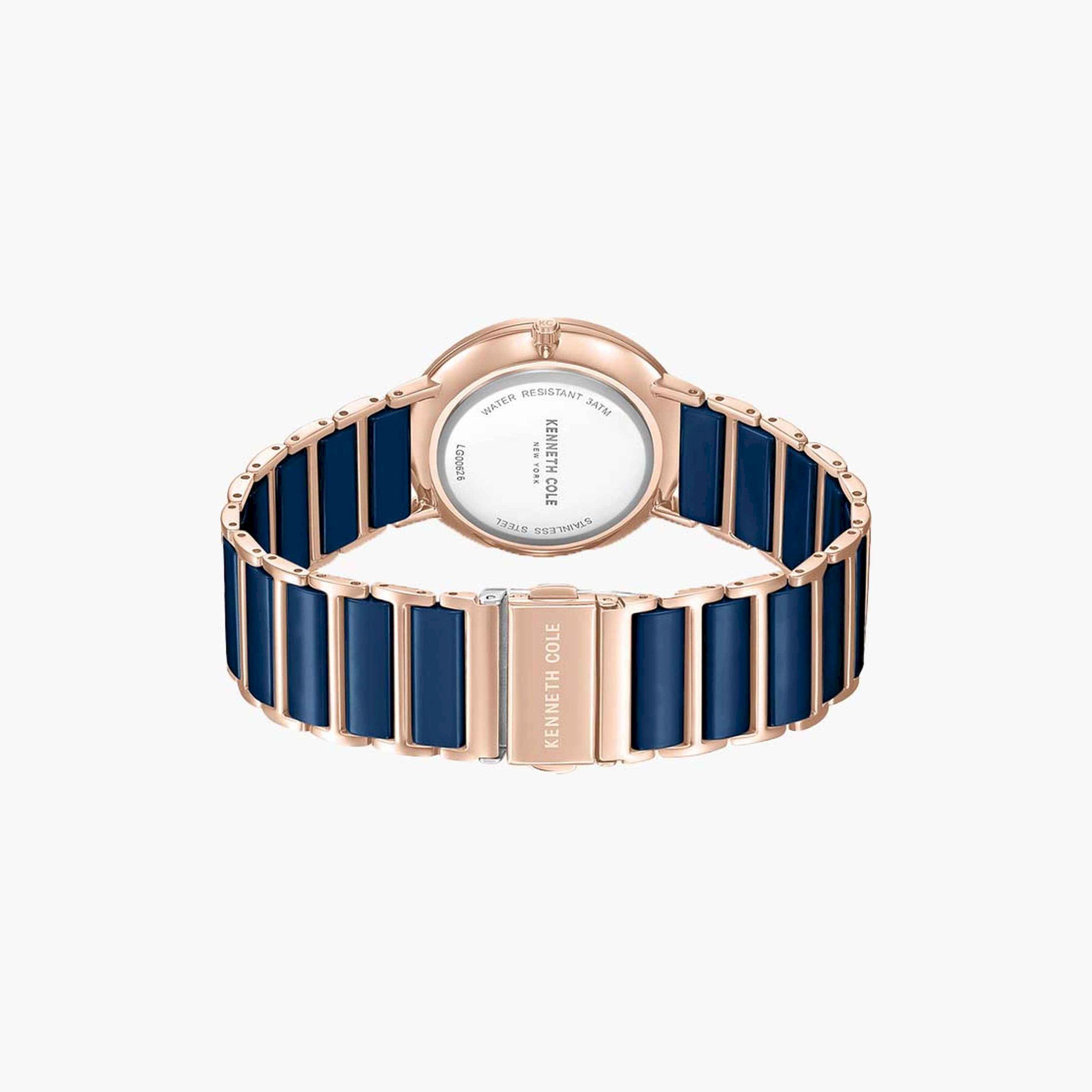 كينيث كول- ساعة  تناظرية  للنساء  سوار ستانلس ستيل   36 مم  لون أزرق | KCWLG0062602-women-watchesandjewellery-watches-image-3