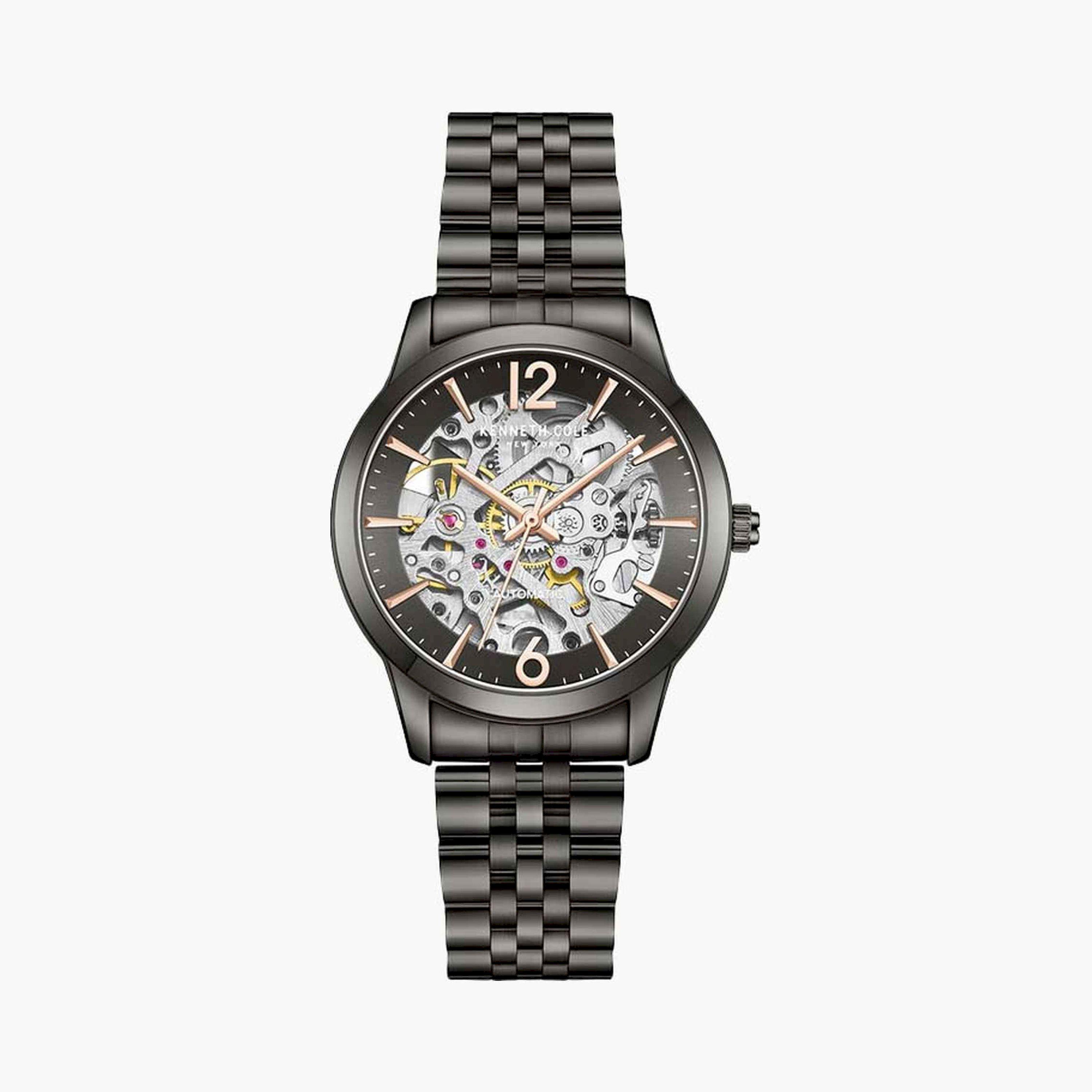 كينيث كول- ساعة  أتوماتيكية للنساء  سوار ستانلس ستيل   36 مم  لون أسود | KCWLL0047402-women-watchesandjewellery-watches-image-1