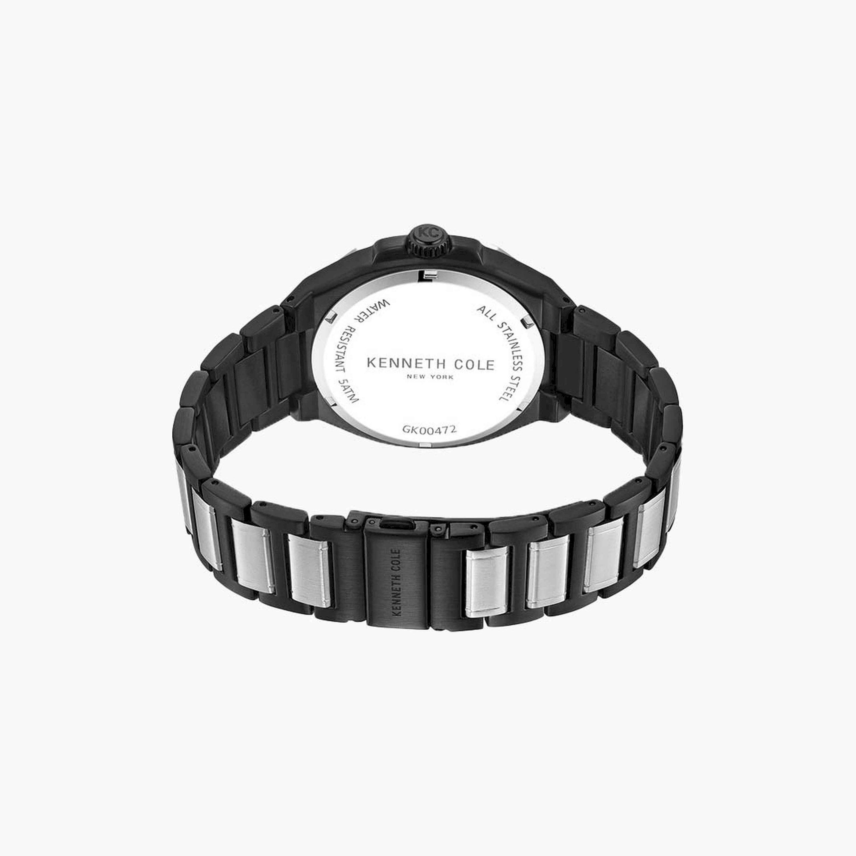 Kenneth Cole Men's 44 MM Black Chronograph Stainless Steel Watch | KCWGK0047203-men-watchesandjewellery-watches-image-3