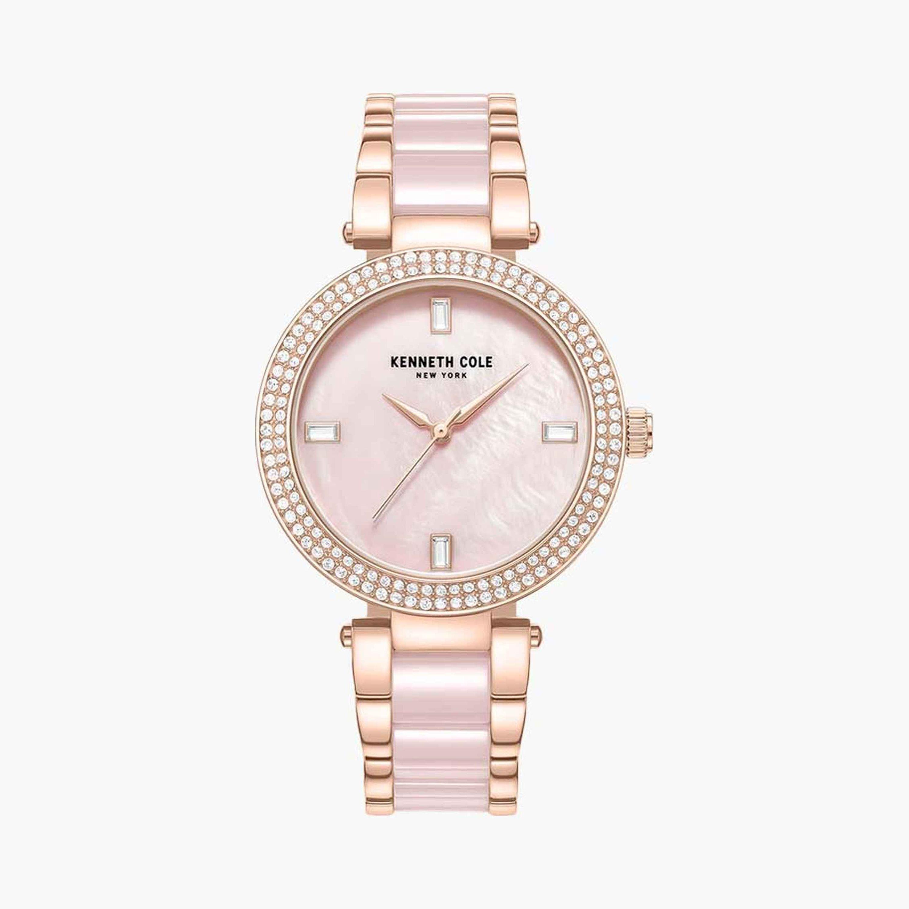 Kenneth Cole Women's 37 MM Rose Gold Analog Stainless Steel Watch | KCWLG0062902-women-watchesandjewellery-watches-image-1