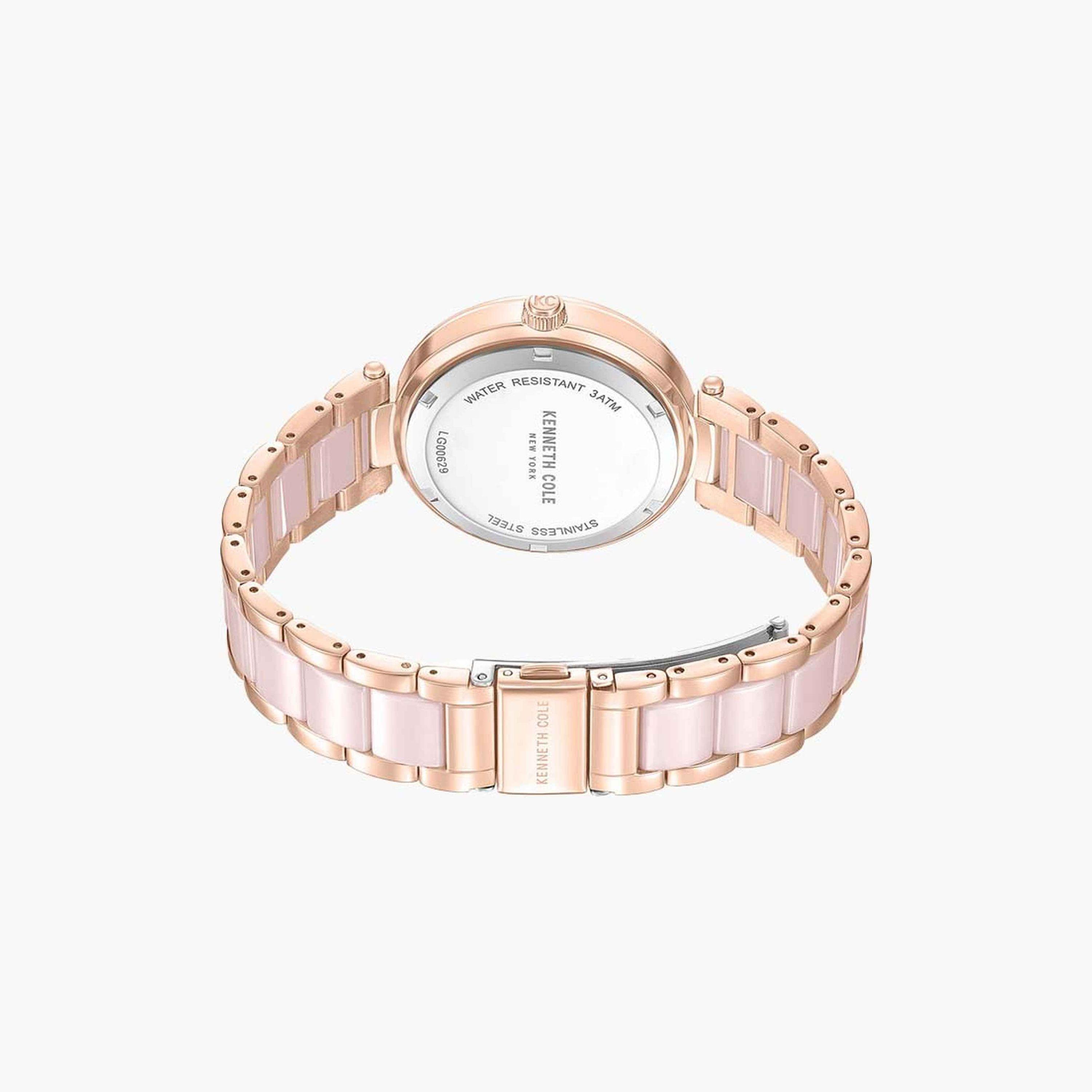 Kenneth Cole Women's 37 MM Rose Gold Analog Stainless Steel Watch | KCWLG0062902-women-watchesandjewellery-watches-image-3