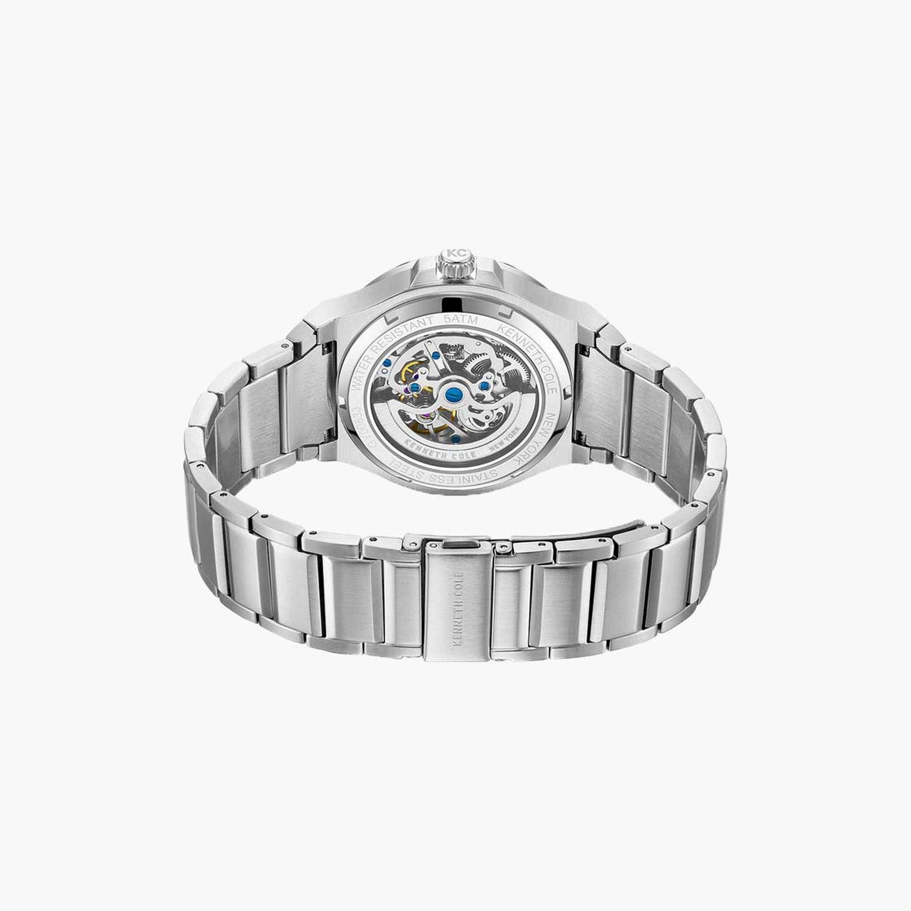 كينيث كول- ساعة  أتوماتيكية للرجال  سوار ستانلس ستيل   42 مم  لون فضي | KCWGY0063302-men-watchesandjewellery-watches-image-3