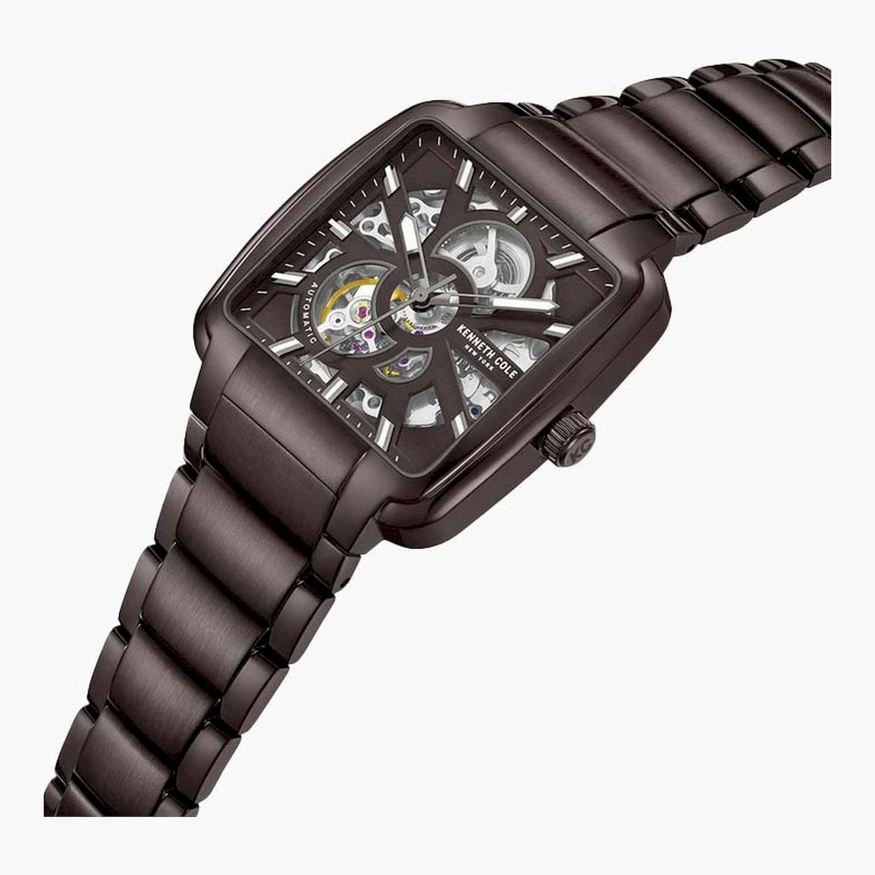 Kenneth Cole Men's 40 MM Brown Automatic Stainless Steel Watch | KCWGY0046501-men-watchesandjewellery-watches-image-2