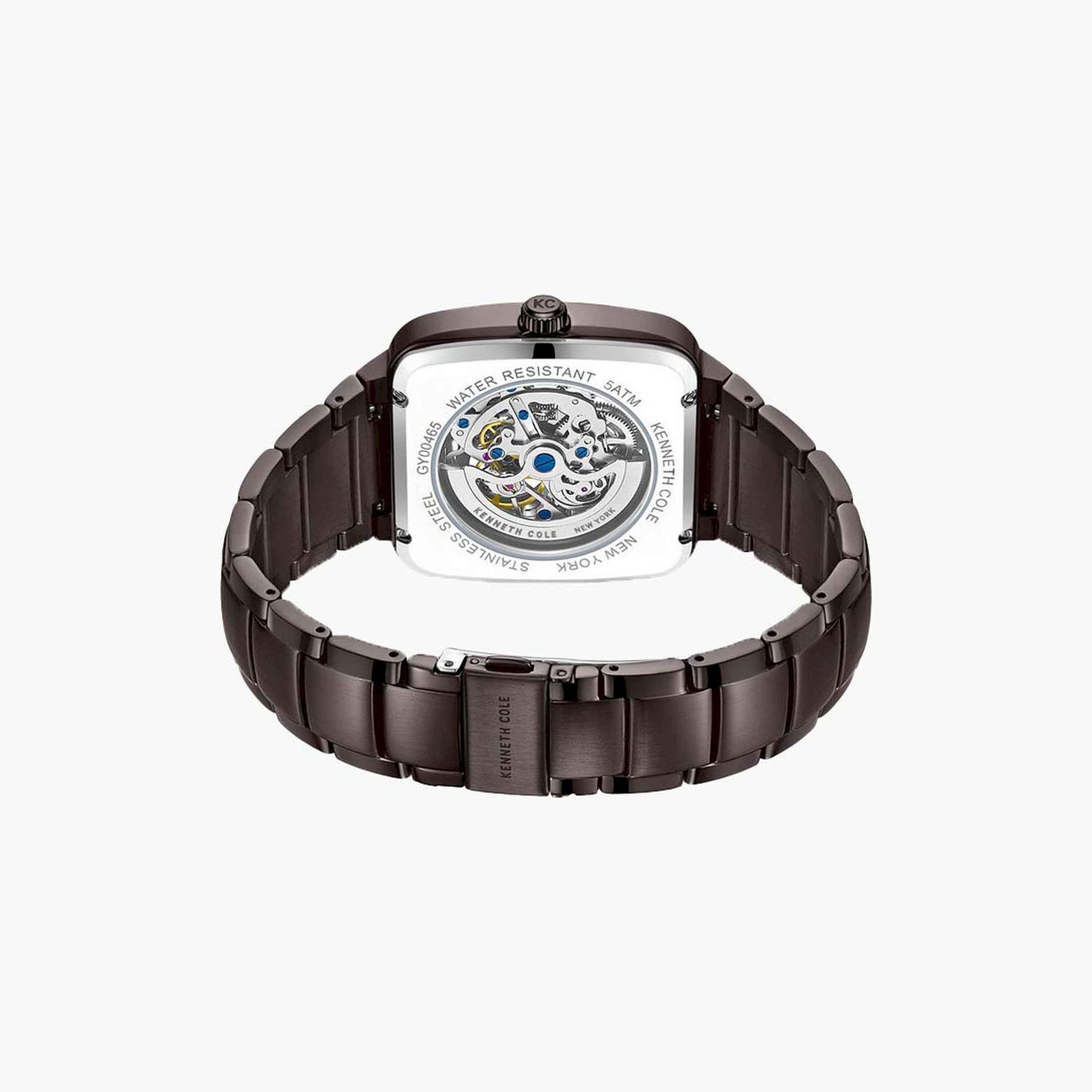Kenneth Cole Men's 40 MM Brown Automatic Stainless Steel Watch | KCWGY0046501-men-watchesandjewellery-watches-image-3