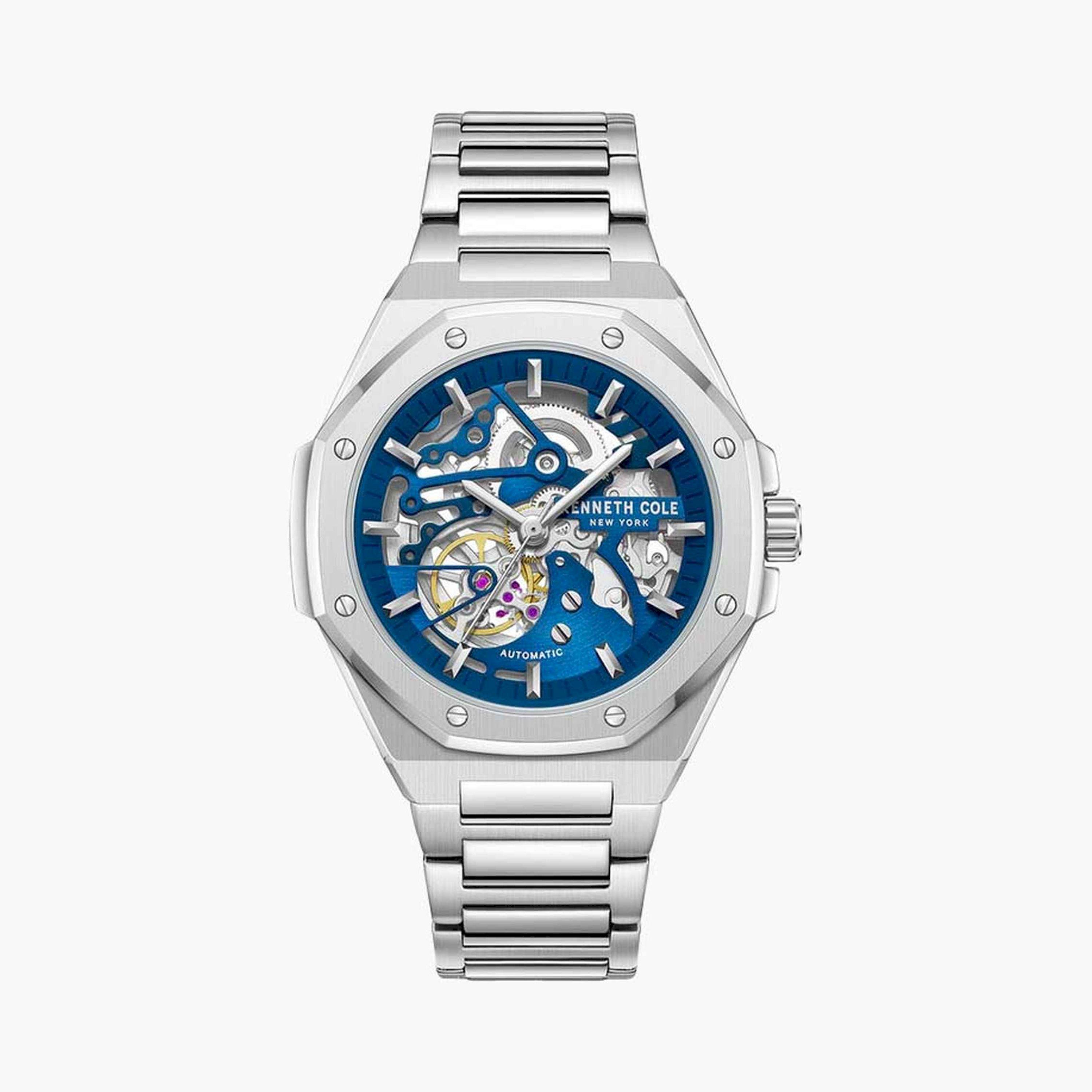 كينيث كول- ساعة  أتوماتيكية للرجال  سوار ستانلس ستيل   42 مم  لون فضي | KCWGY0058901-men-watchesandjewellery-watches-image-1