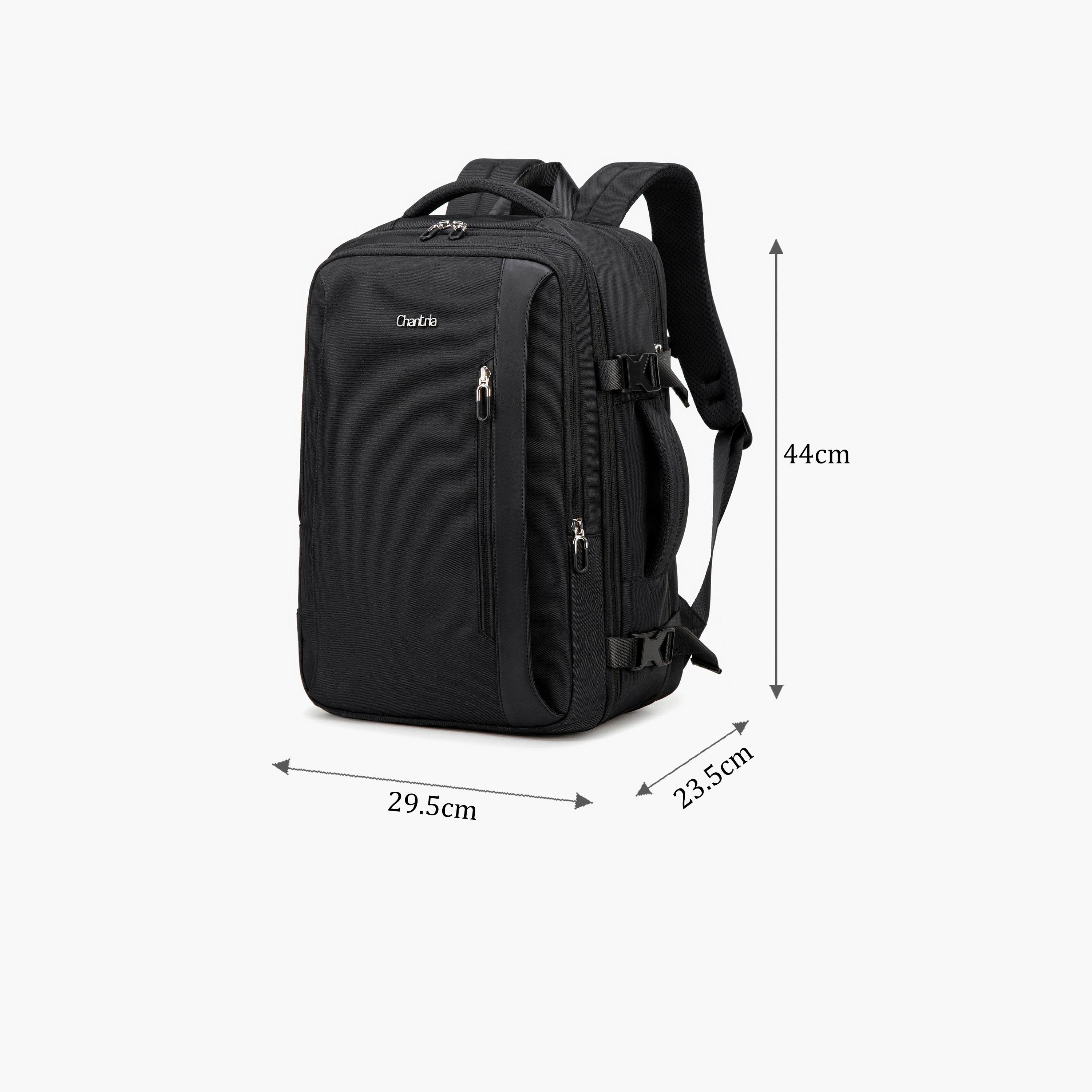شانتريا- شنطة ظهر 17.3 إنش بوليستر بتصميم مريح متعدد الجيوب | CB00617-school-bagsandbackpacks-backpacks-image-2