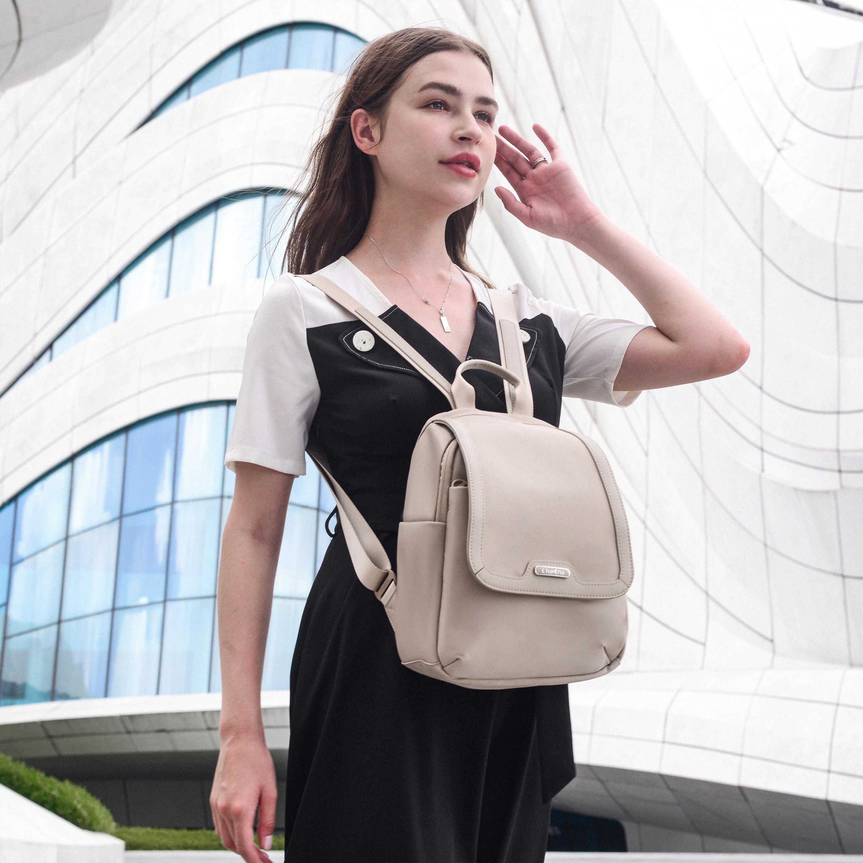 شانتريا- شنطة ظهر نايلون 11.8 إنش مع قفل سهل | CB00621-women-bagsandwallets-backpacks-image-4