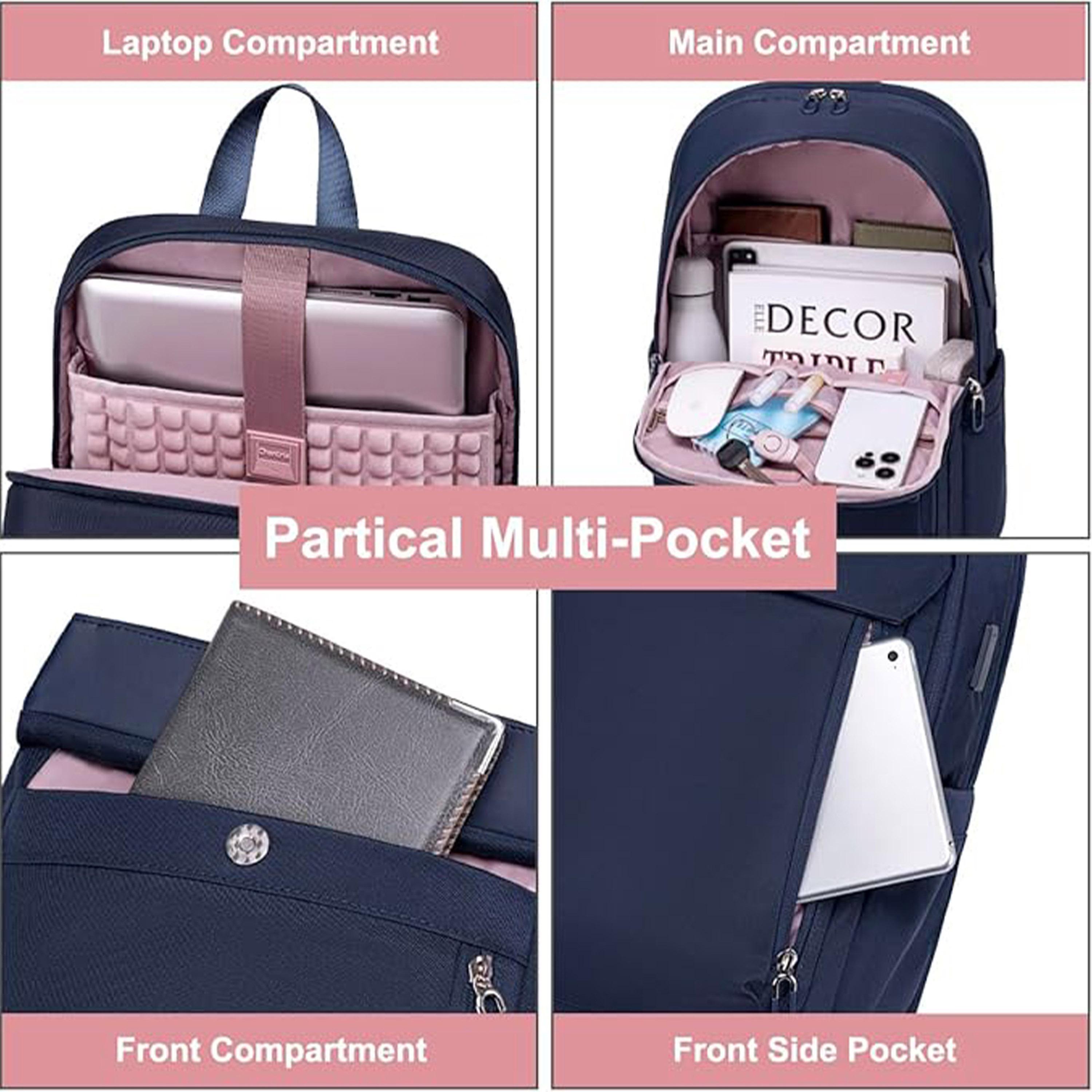 شانتريا- شنطة ظهر بوليستر 16.9 إنش واسعة مع جيوب متعددة | CB00633-school-bagsandbackpacks-backpacks-image-7