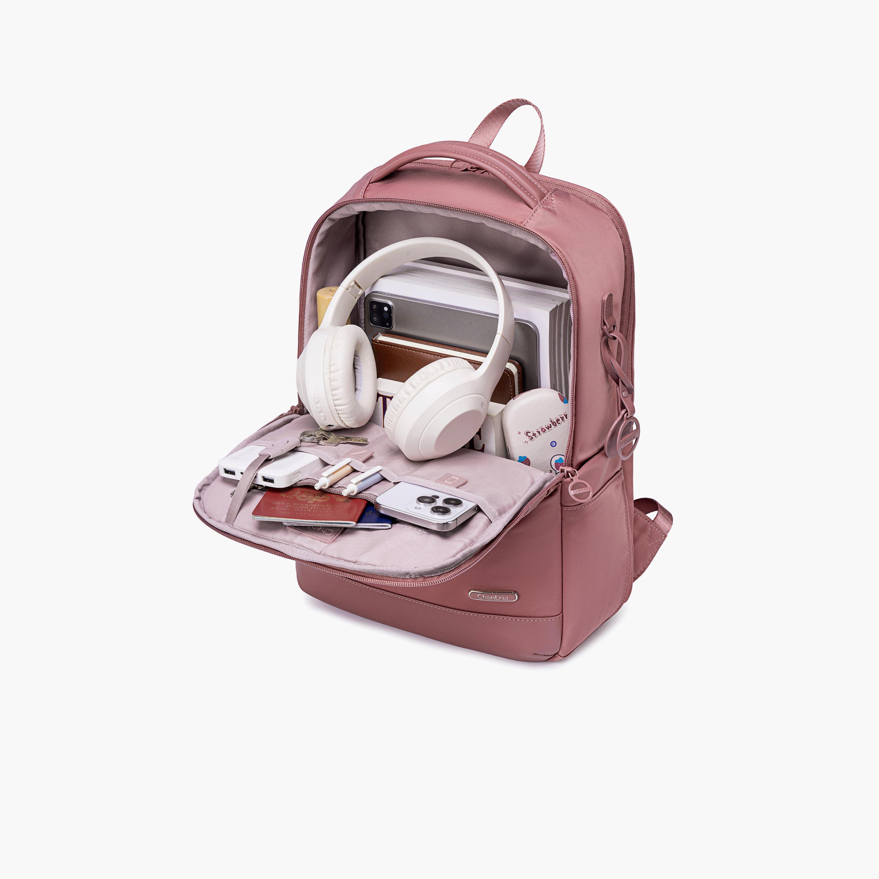 شانتريا- شنطة ظهر نايلون واسعة 16 إنش مع جيوب متعددة | CB00766-women-bagsandwallets-backpacks-image-4