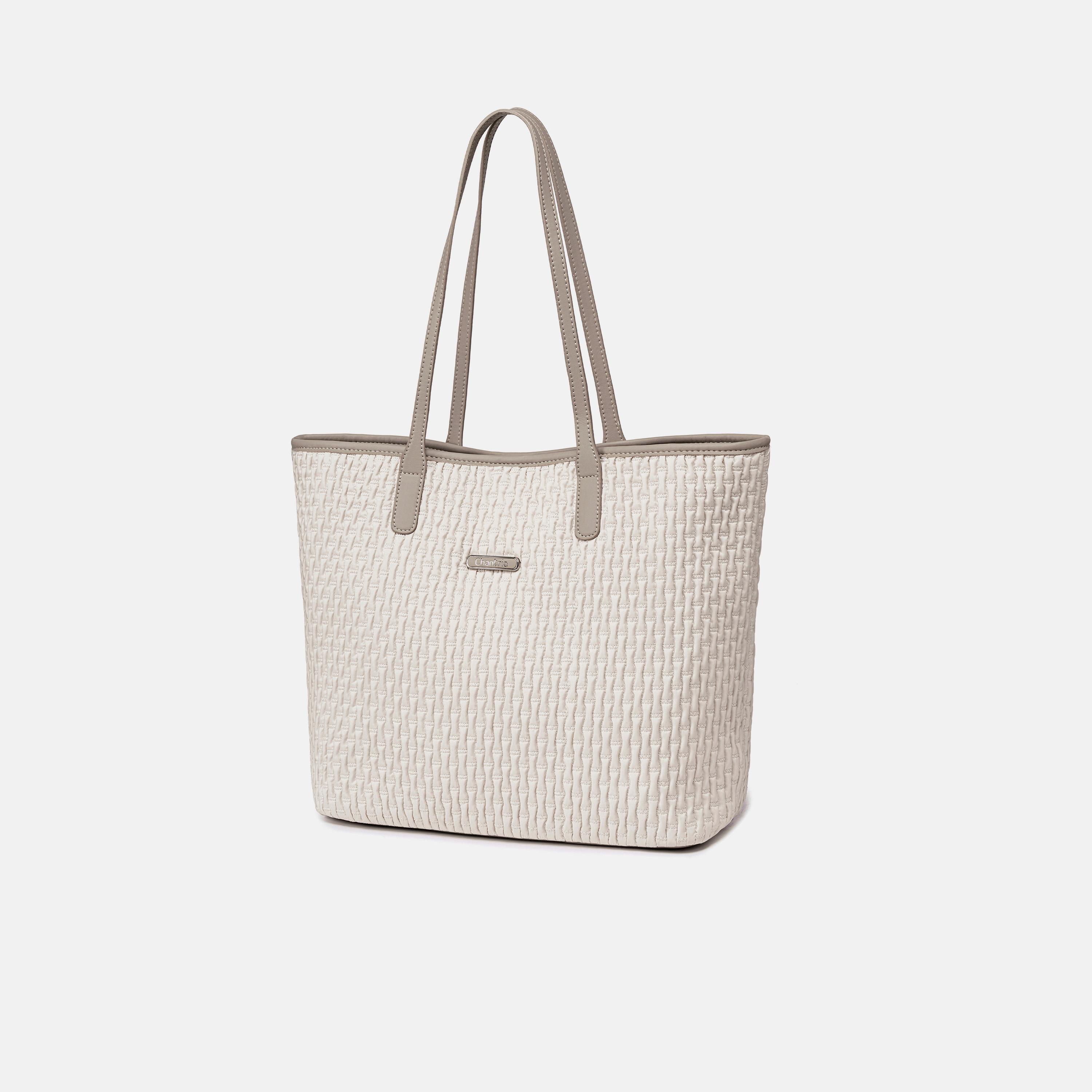 Chantria Textured Double-Handle Tote Bag with Magnetic closure | CB00801-women-bagsandwallets-handbags-image-1