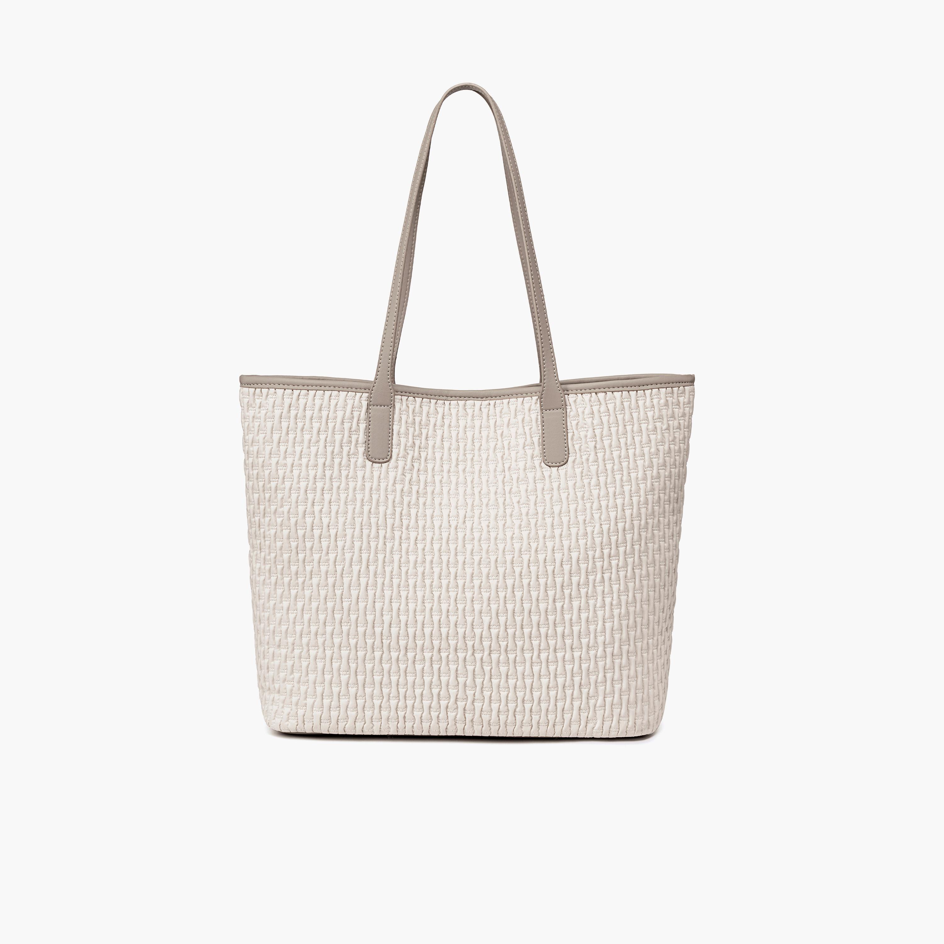 Chantria Textured Double-Handle Tote Bag with Magnetic closure | CB00801-women-bagsandwallets-handbags-image-3