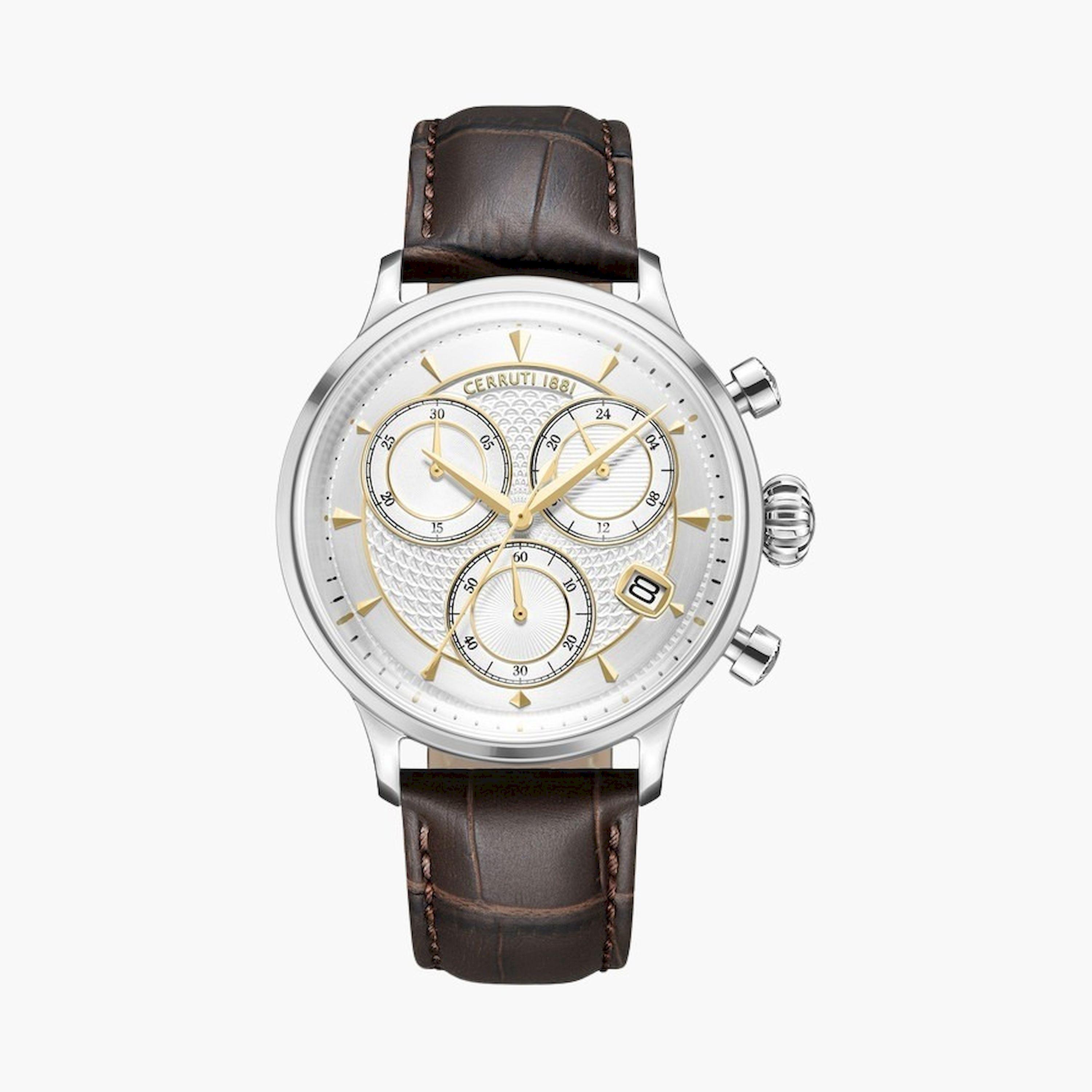تشيروتي 1881- ساعة  كرونوغراف  للرجال  سوار ستانلس ستيل   45مم  لون بني | CIWGC0073302-men-watchesandjewellery-watches-image-1