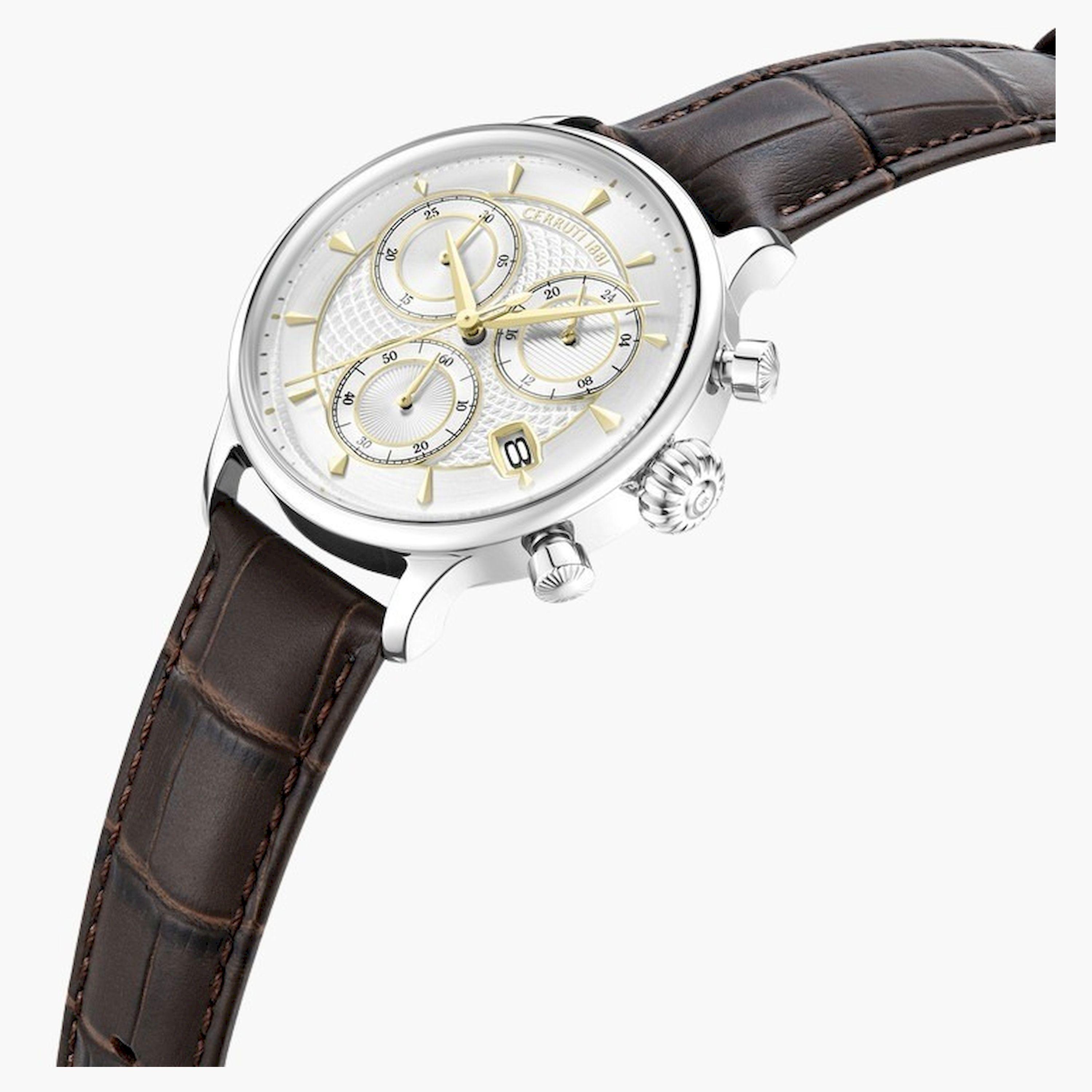 تشيروتي 1881- ساعة  كرونوغراف  للرجال  سوار ستانلس ستيل   45مم  لون بني | CIWGC0073302-men-watchesandjewellery-watches-image-2