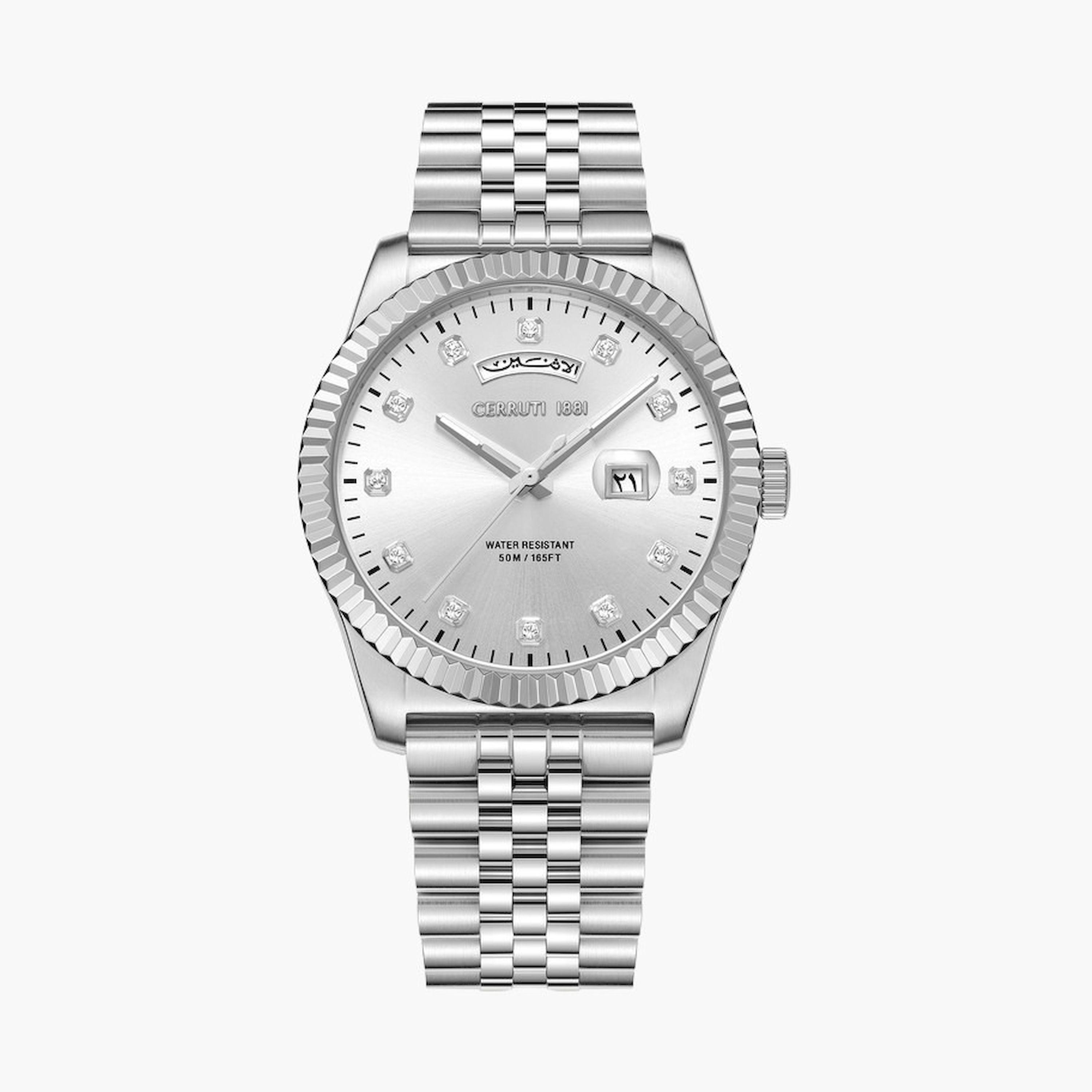 تشيروتي 1881- ساعة  تناظرية  للرجال  سوار ستانلس ستيل   47مم  لون فضي | CIWGH0073101-men-watchesandjewellery-watches-image-1