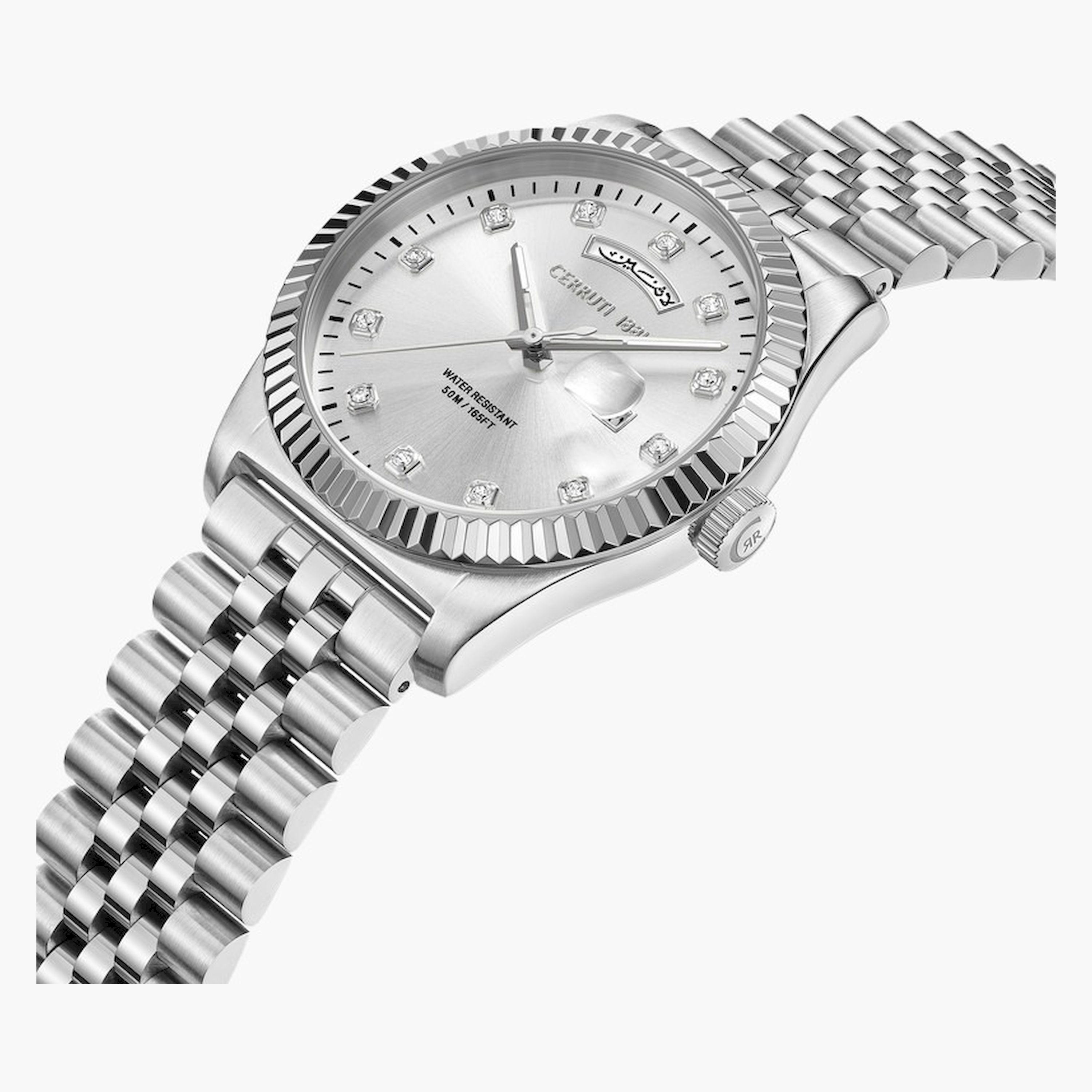تشيروتي 1881- ساعة  تناظرية  للرجال  سوار ستانلس ستيل   47مم  لون فضي | CIWGH0073101-men-watchesandjewellery-watches-image-2