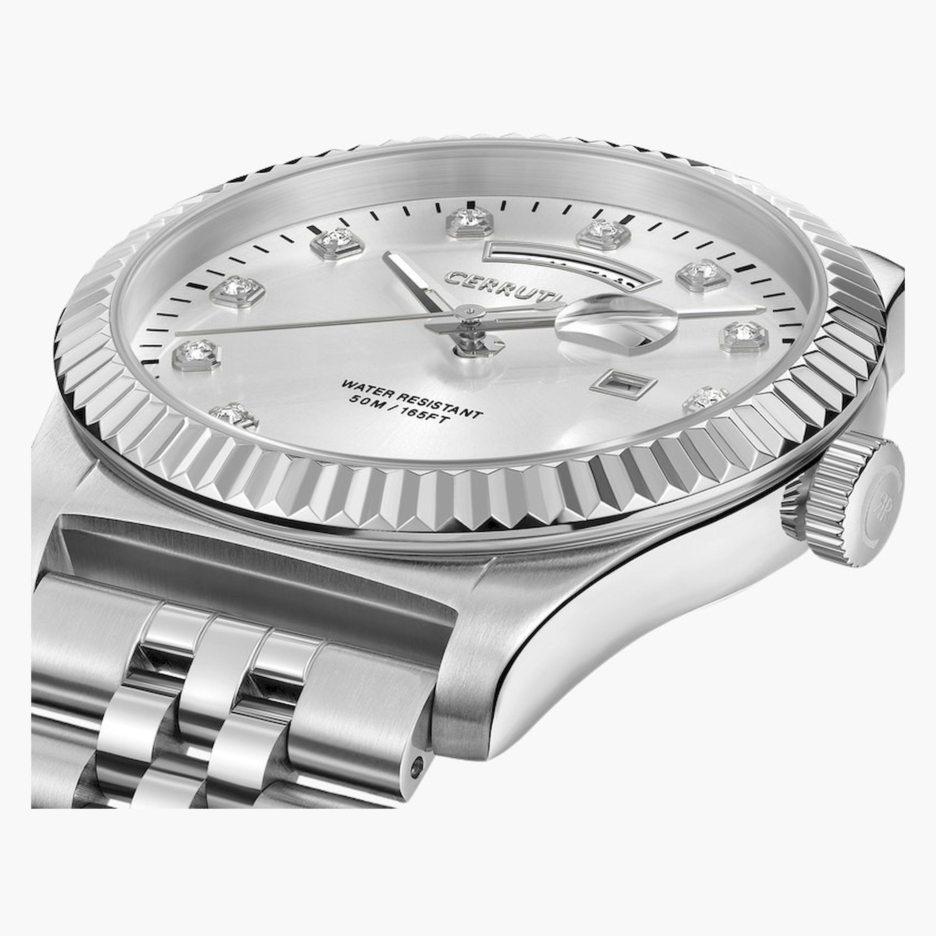 تشيروتي 1881- ساعة  تناظرية  للرجال  سوار ستانلس ستيل   47مم  لون فضي | CIWGH0073101-men-watchesandjewellery-watches-image-4