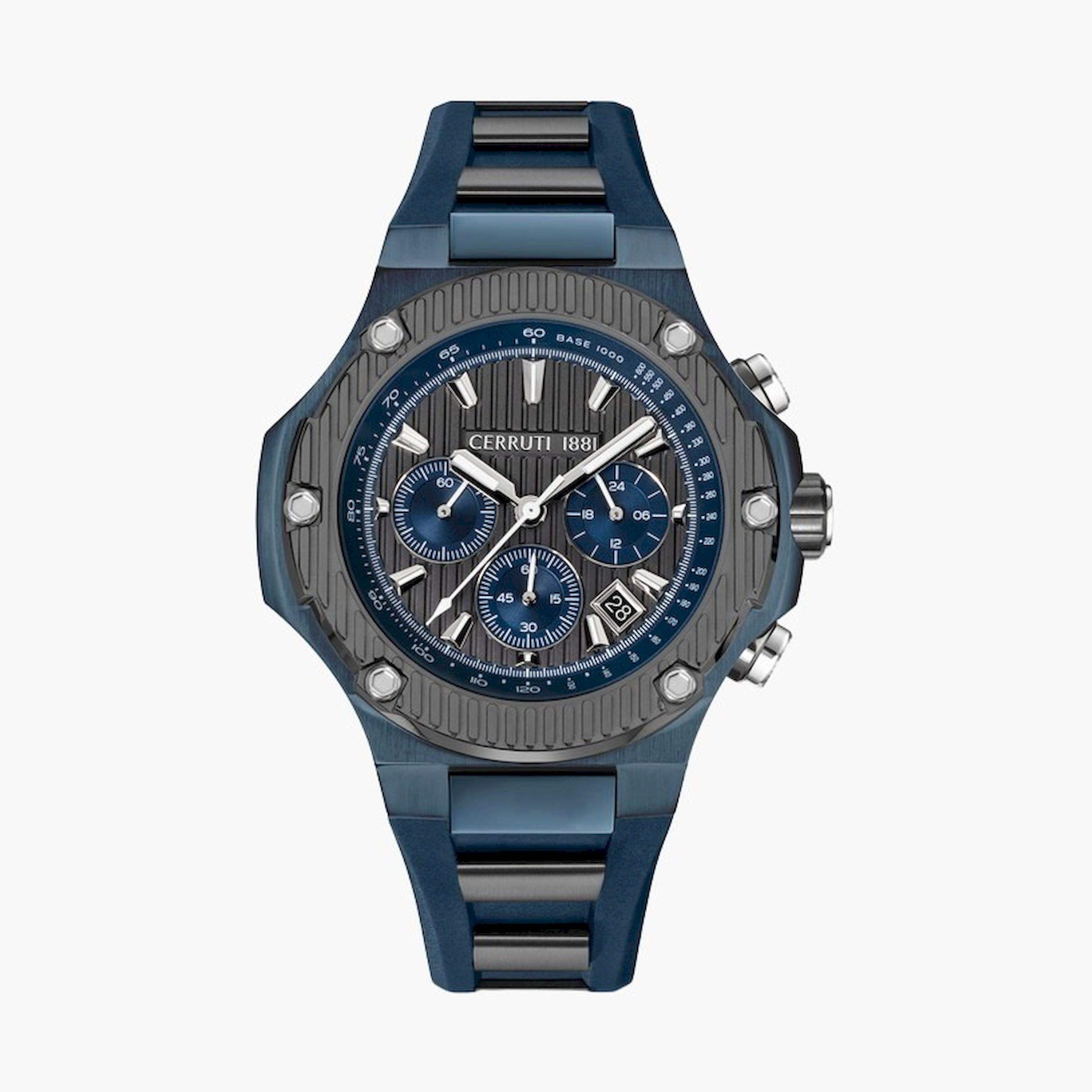 تشيروتي 1881- ساعة  كرونوغراف  للرجال  سوار ستانلس ستيل   54مم  لون أزرق | CIWGO0050601-men-watchesandjewellery-watches-image-1