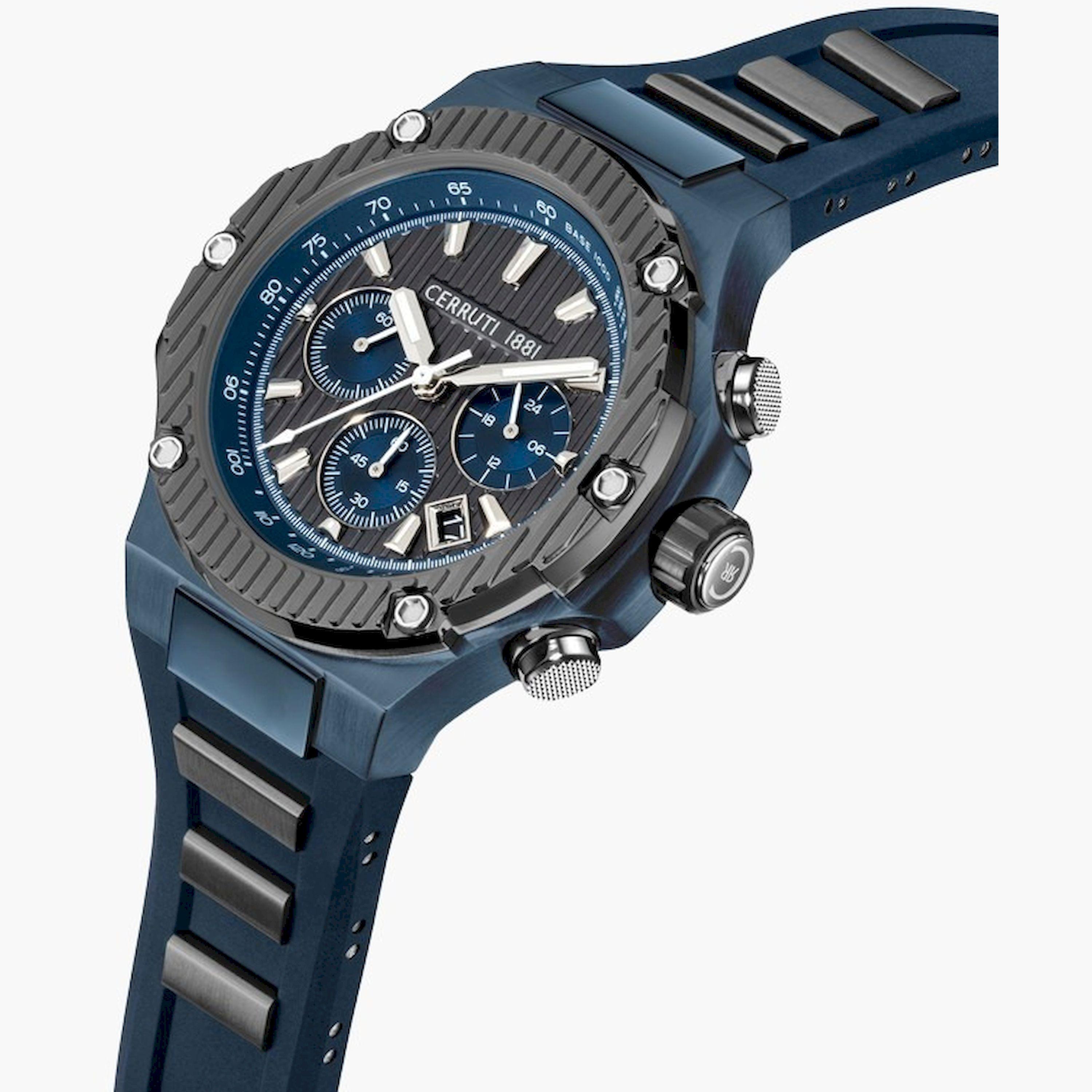 تشيروتي 1881- ساعة  كرونوغراف  للرجال  سوار ستانلس ستيل   54مم  لون أزرق | CIWGO0050601-men-watchesandjewellery-watches-image-2