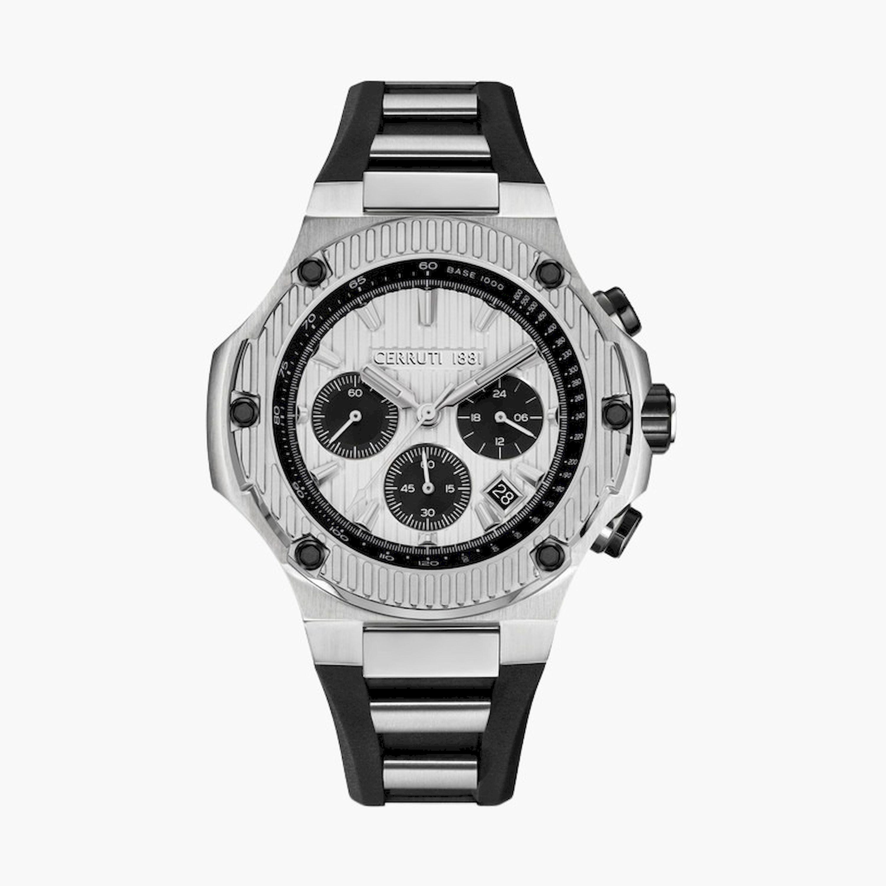 تشيروتي 1881- ساعة  كرونوغراف  للرجال  سوار ستانلس ستيل   53مم  لون أسود | CIWGO0050604-men-watchesandjewellery-watches-image-1